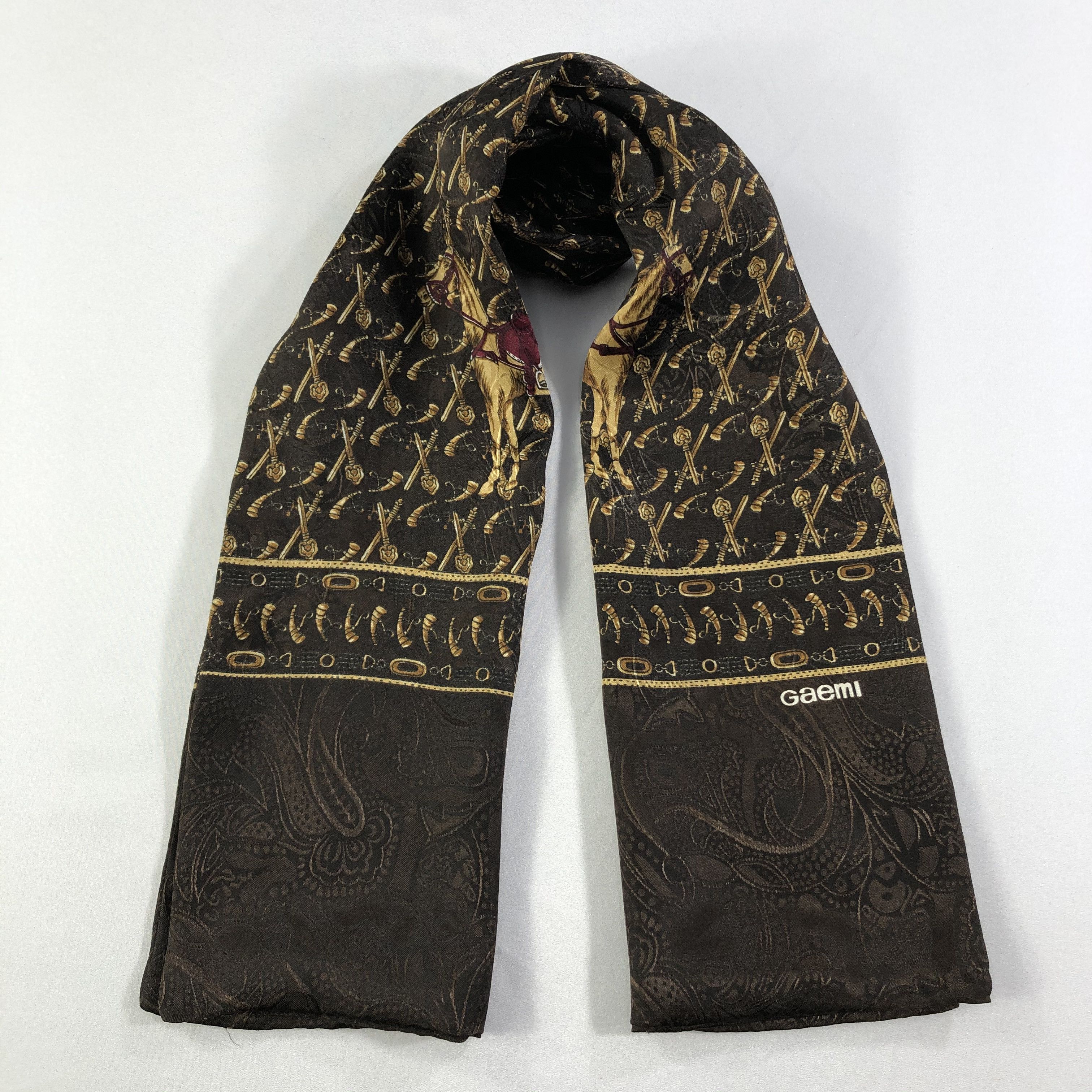 Vintage Vintage Gaemi Silk Scarf Size ONE SIZE - 2 Thumbnail