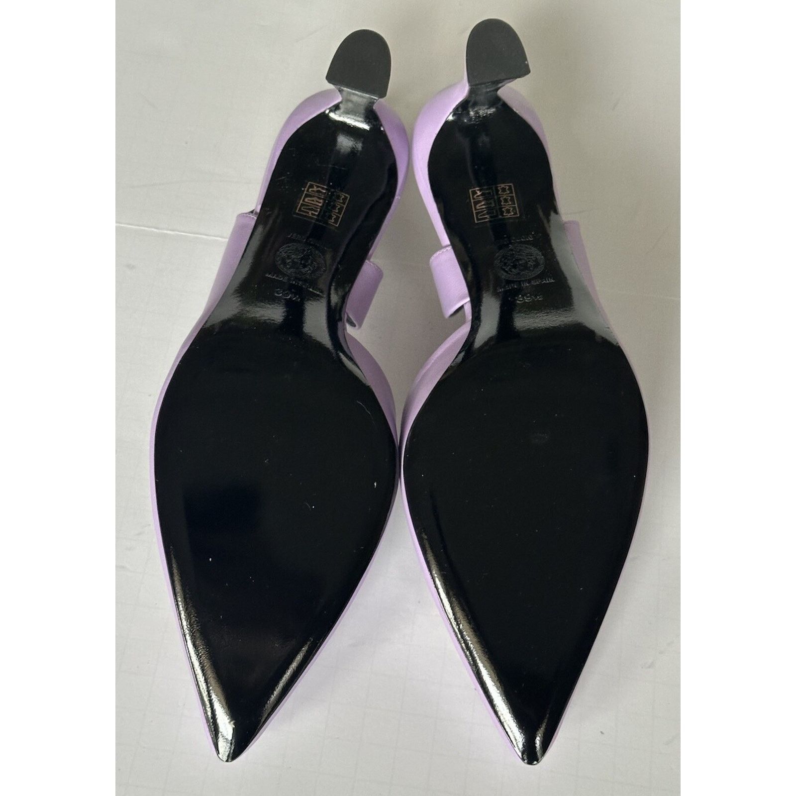 Versace Versace Sling Back Leather Shoes Violet 9.5 US 1009701 Size US 9.5 / IT 39.5 - 14 Thumbnail