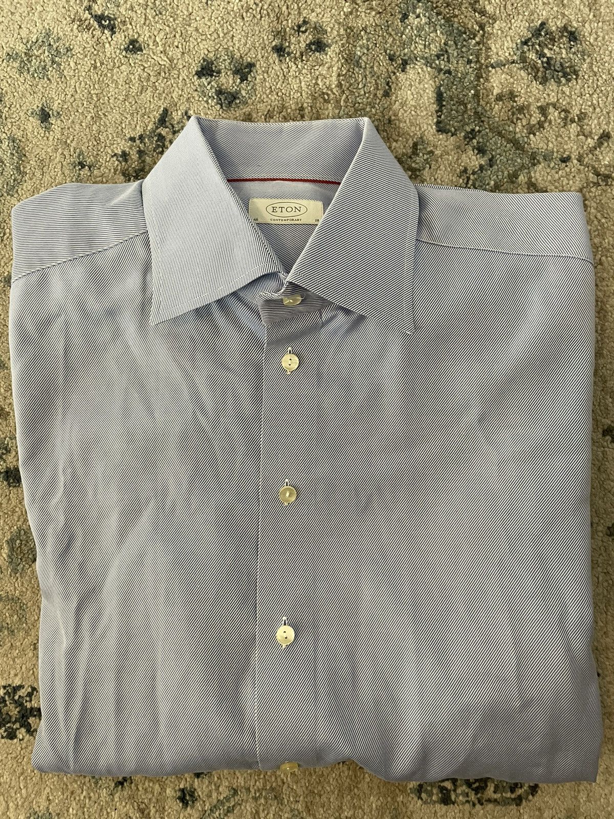 Eton Contemporary Fit French Cuff Shirt Size US XXL / EU 58 / 5 - 6 Thumbnail