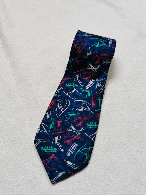Vintage Vintage tie 1994 Lillehammer Winter Olympics Size ONE SIZE - 4 Thumbnail