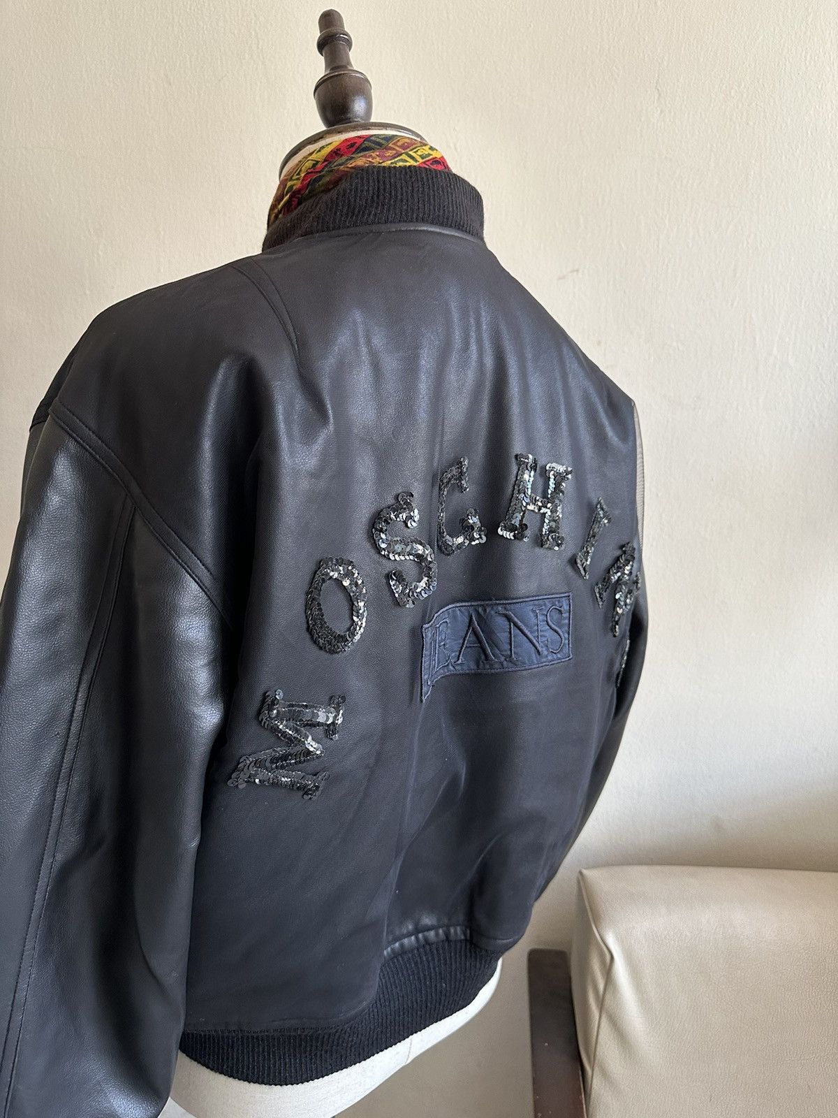 Jeremy Scott 1990s Moschino Leather Jacket Size US M / EU 48-50 / 2 - 20 Thumbnail