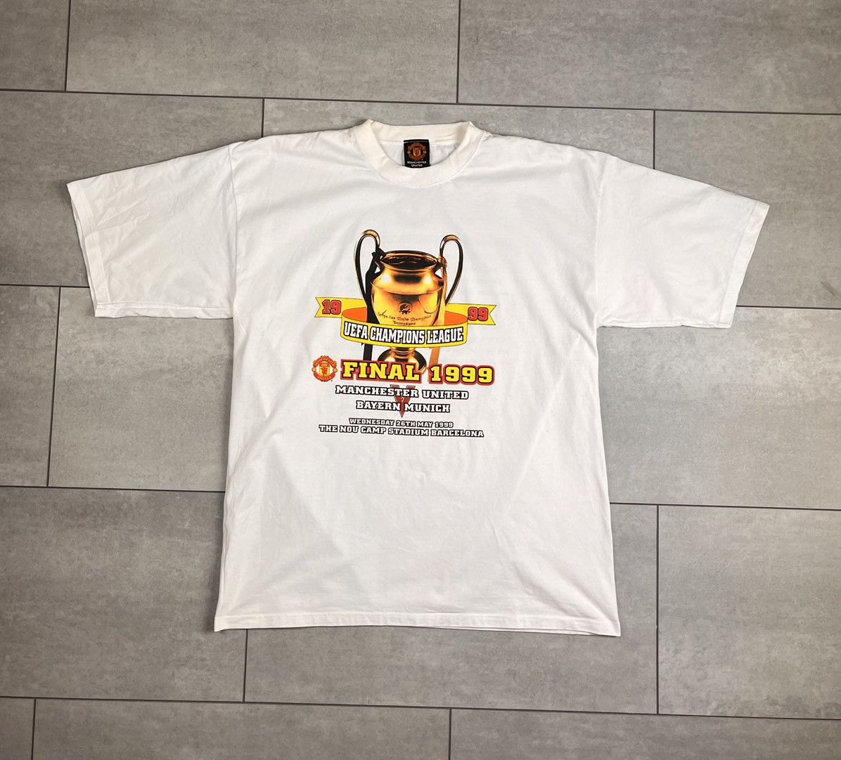 Vintage Manchester vs Bayern UEFA 1999 final Size US XL / EU 56 / 4 - 1 Thumbnail
