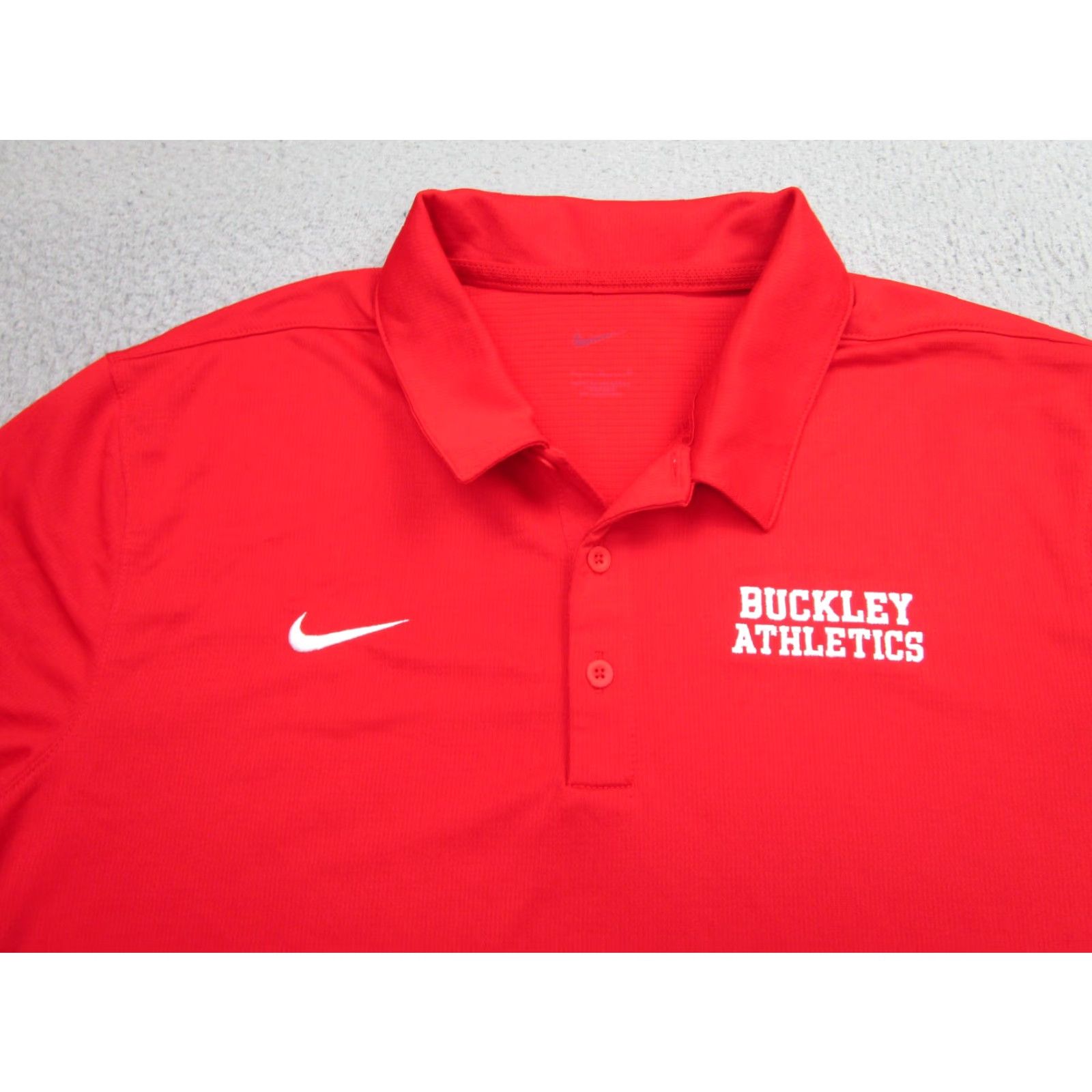 Nike Nike Polo Shirt Mens Large Dri-FIT Buckley Athletics Golf Performance Red Size US L / EU 52-54 / 3 - 2 Thumbnail