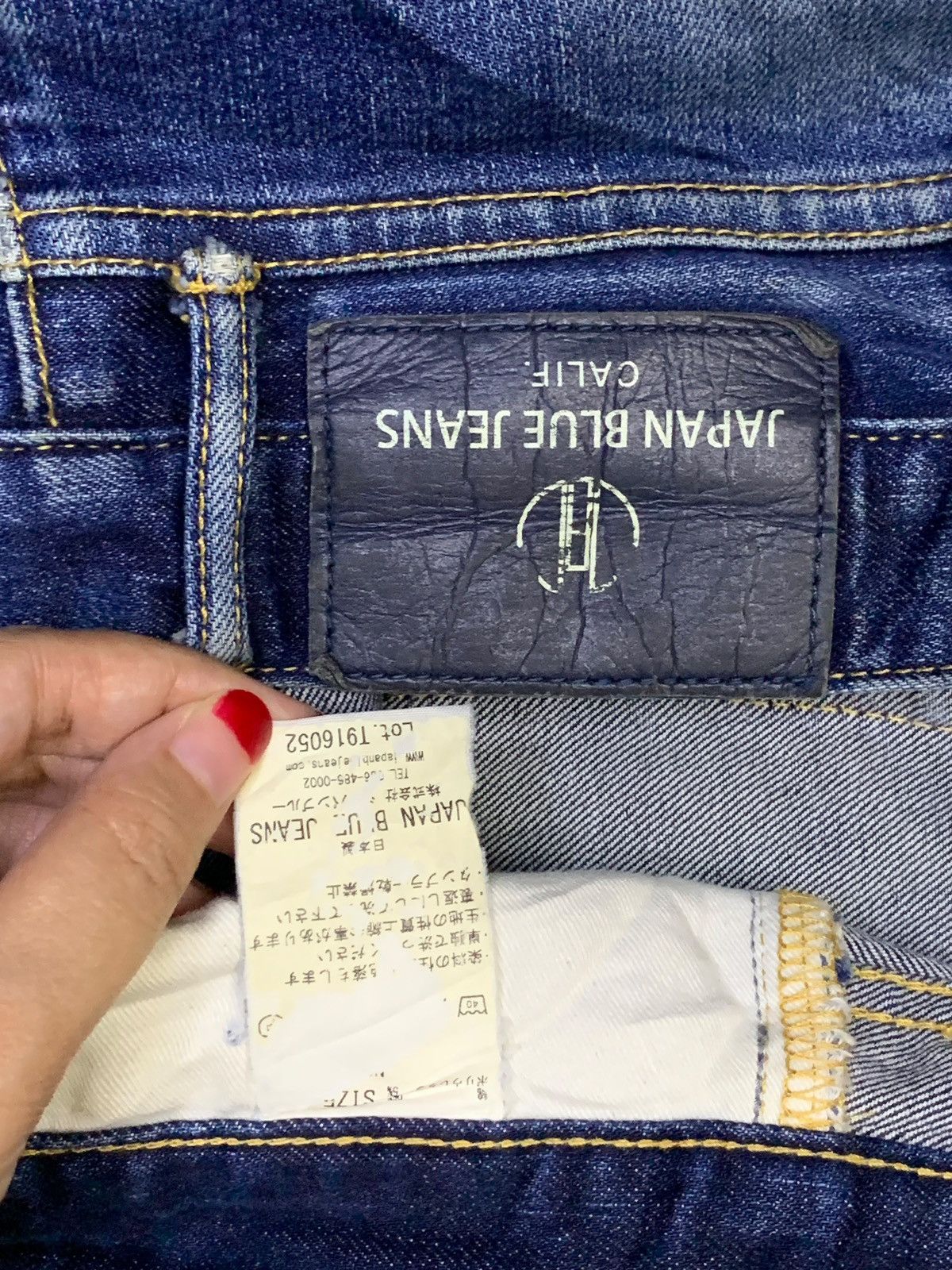 Japan Blue Vintage Japanese Japan Blue Mud Wash Distress Slim Fit Jeans Size US 32 / EU 48 - 10 Thumbnail