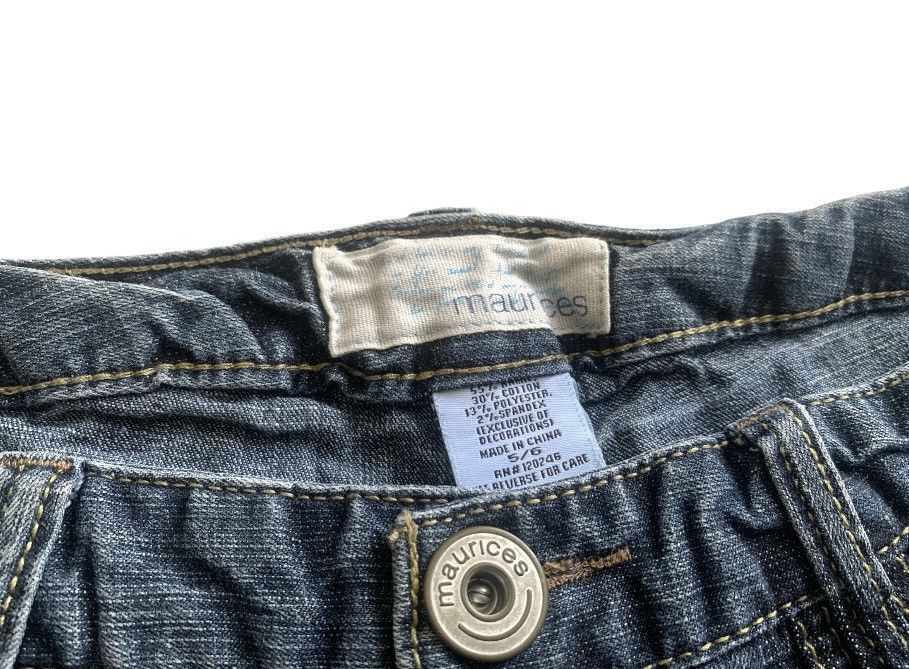 Hysteric Glamour × Jean × Vintage Crazy Y2K Style Shorts Denim Size 32" / US 10 / IT 46 - 6 Thumbnail