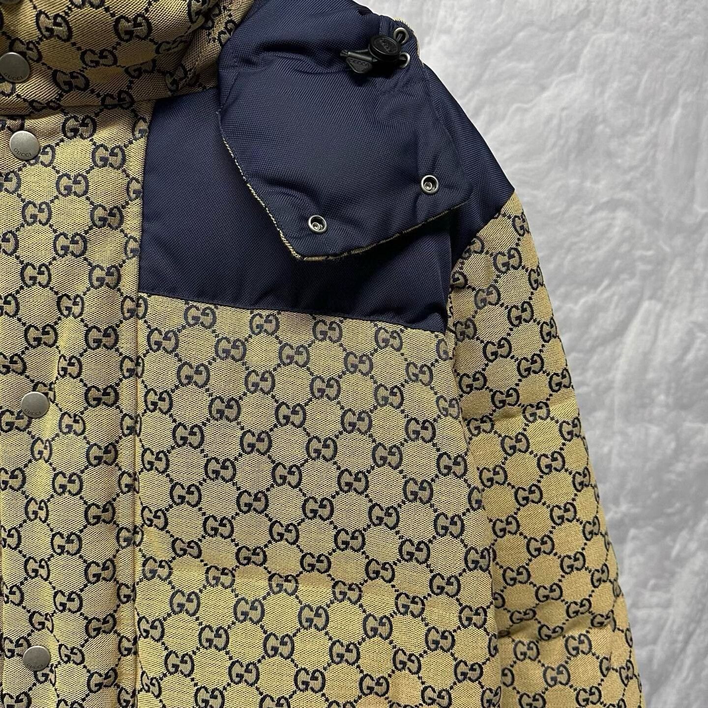Gucci gucci all-over double g hooded puffer jacket Size US M / EU 48-50 / 2 - 3 Thumbnail