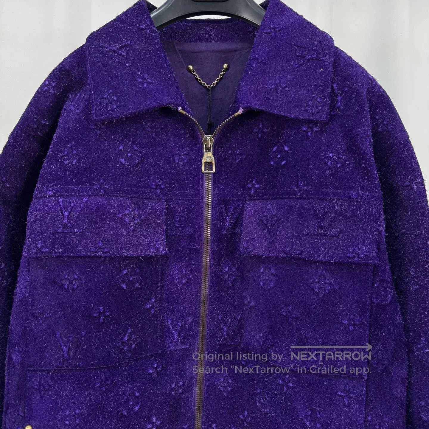 Louis Vuitton Louis Vuitton Embossed Monogram Suede Jacket. Size US M / EU 48-50 / 2 - 3 Thumbnail