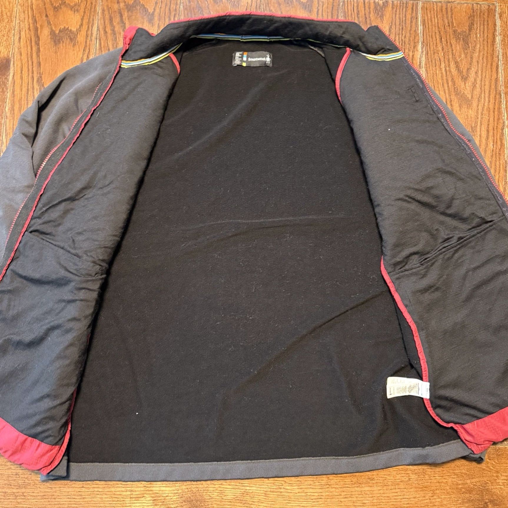 Smartwool Smartwool Smartloft Jacket Mens XXL Red Gray Hybrid Puffer Midweight Zip Pockets Size US XXL / EU 58 / 5 - 6 Thumbnail