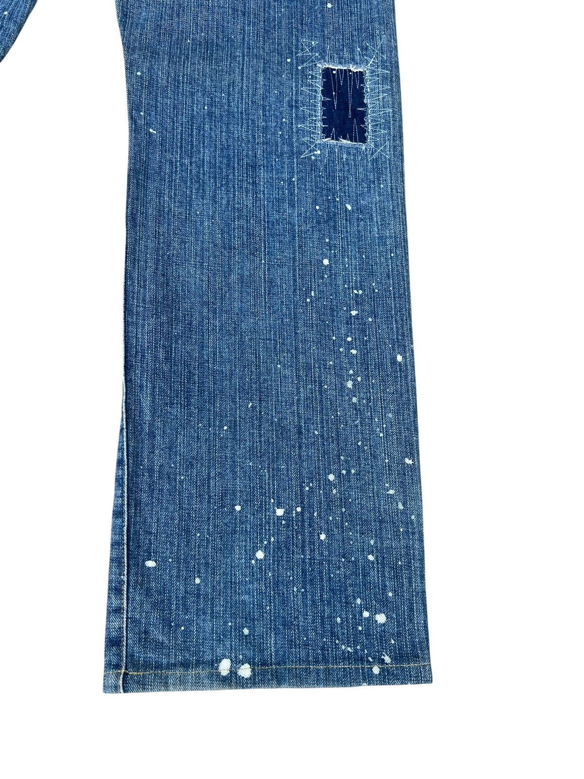 Global Work Global Work Painter Distressed Patchwork Denim Jeans Size US 34 / EU 50 - 17 Thumbnail