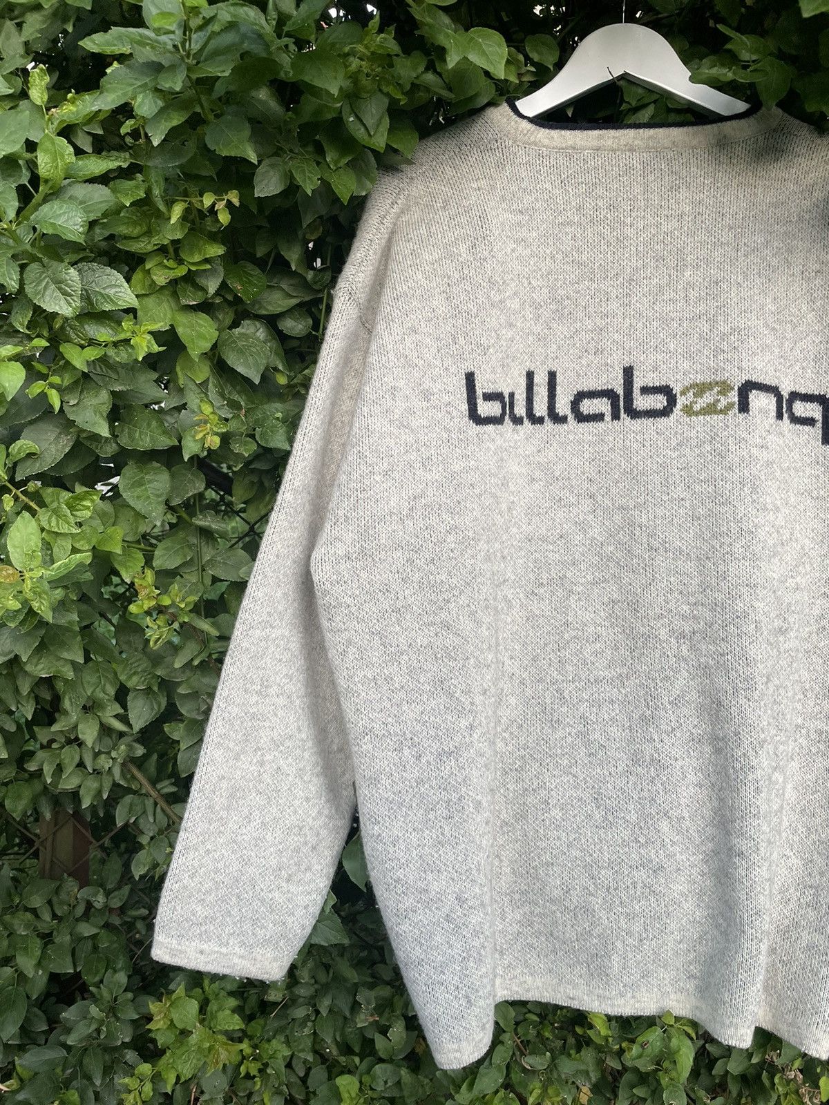 Billabong × Quiksilver × Vintage Vintage Billabong Sweatshirt 90s Wool Big Logo Surf Y2K Size US L / EU 52-54 / 3 - 5 Thumbnail