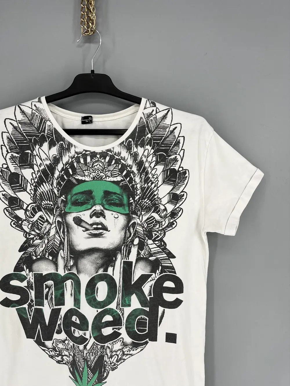 Band Tees × Vintage Vintage 90s Buds Smoke Weed Rasta Drugs Tee Dope Cannabis Size US M / EU 48-50 / 2 - 5 Thumbnail