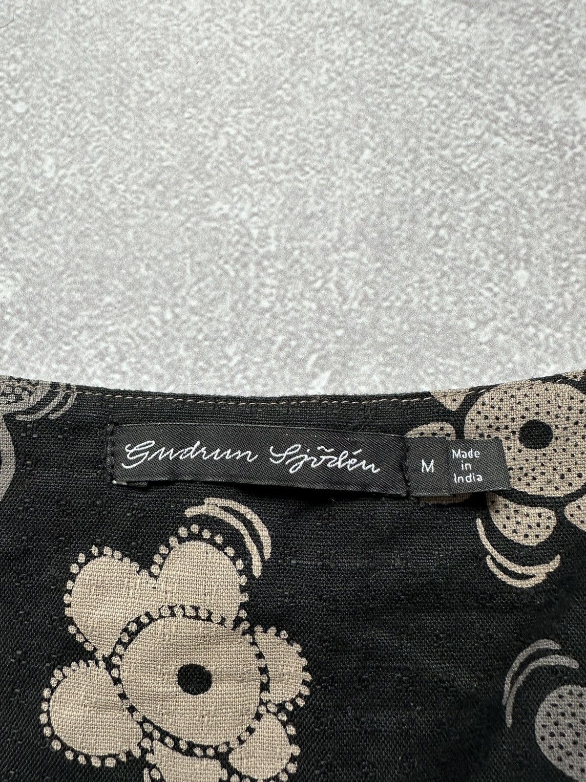 Gudrun Sjoden Gudrun Sjoden Dress Cotton Tunic LongSleeve Patterned Blouse Size M / US 6-8 / IT 42-44 - 10 Thumbnail