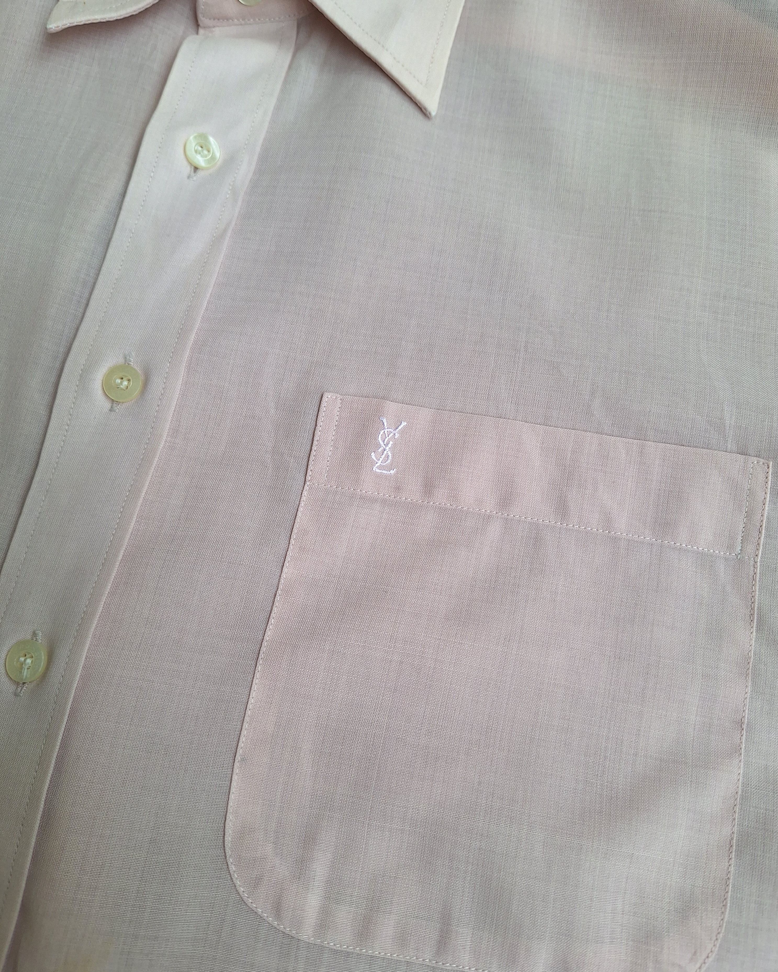 Vintage × Yves Saint Laurent Vintage Ysl Yves Saint Laurent Shirt Size US L / EU 52-54 / 3 - 2 Thumbnail