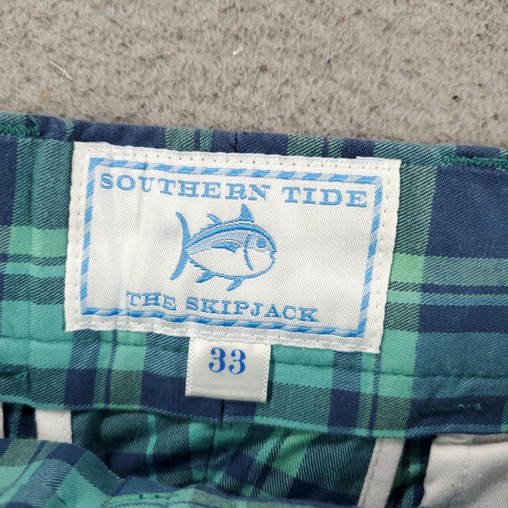 Southern Tide Southern Tide Shorts Mens Size 33 Plaid Blue Green 8 Inch Stretch Comfort Chino Beach Preppy Casual Travel Mens Size US 33 - 5 Thumbnail