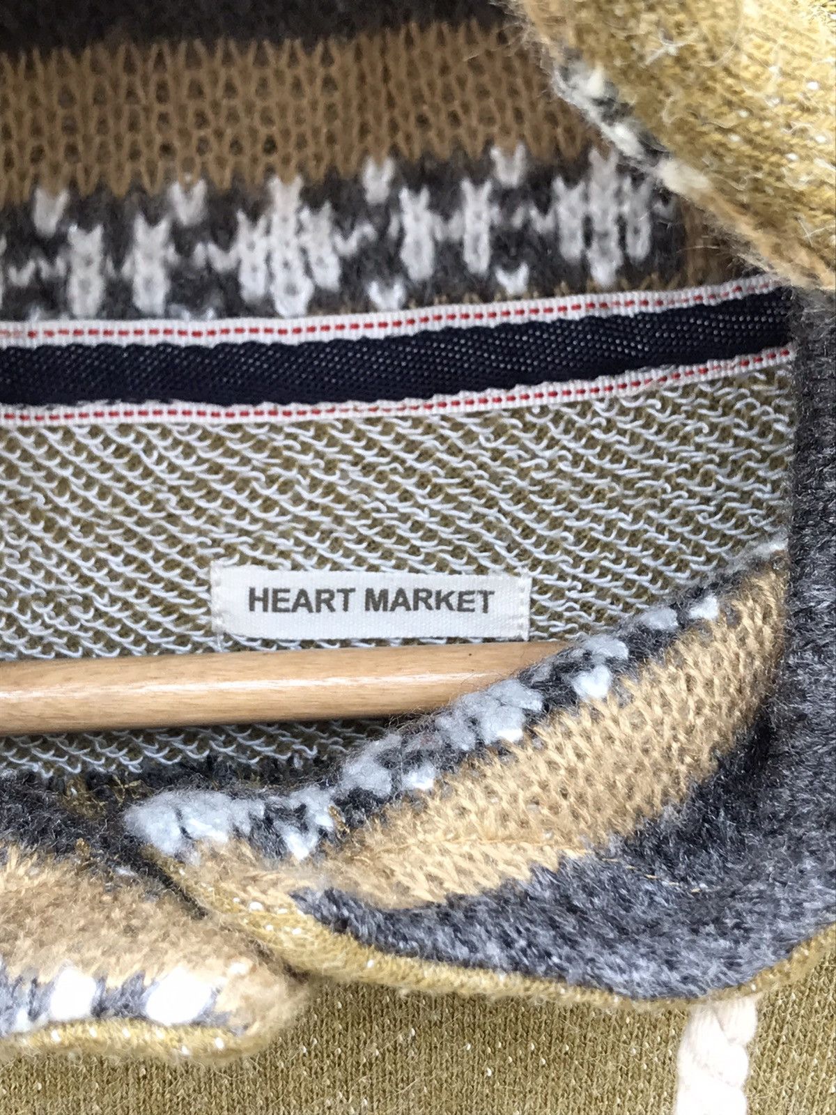 Japanese Brand Surf Style Heart Market Hoodies Size ONE SIZE - 7 Thumbnail
