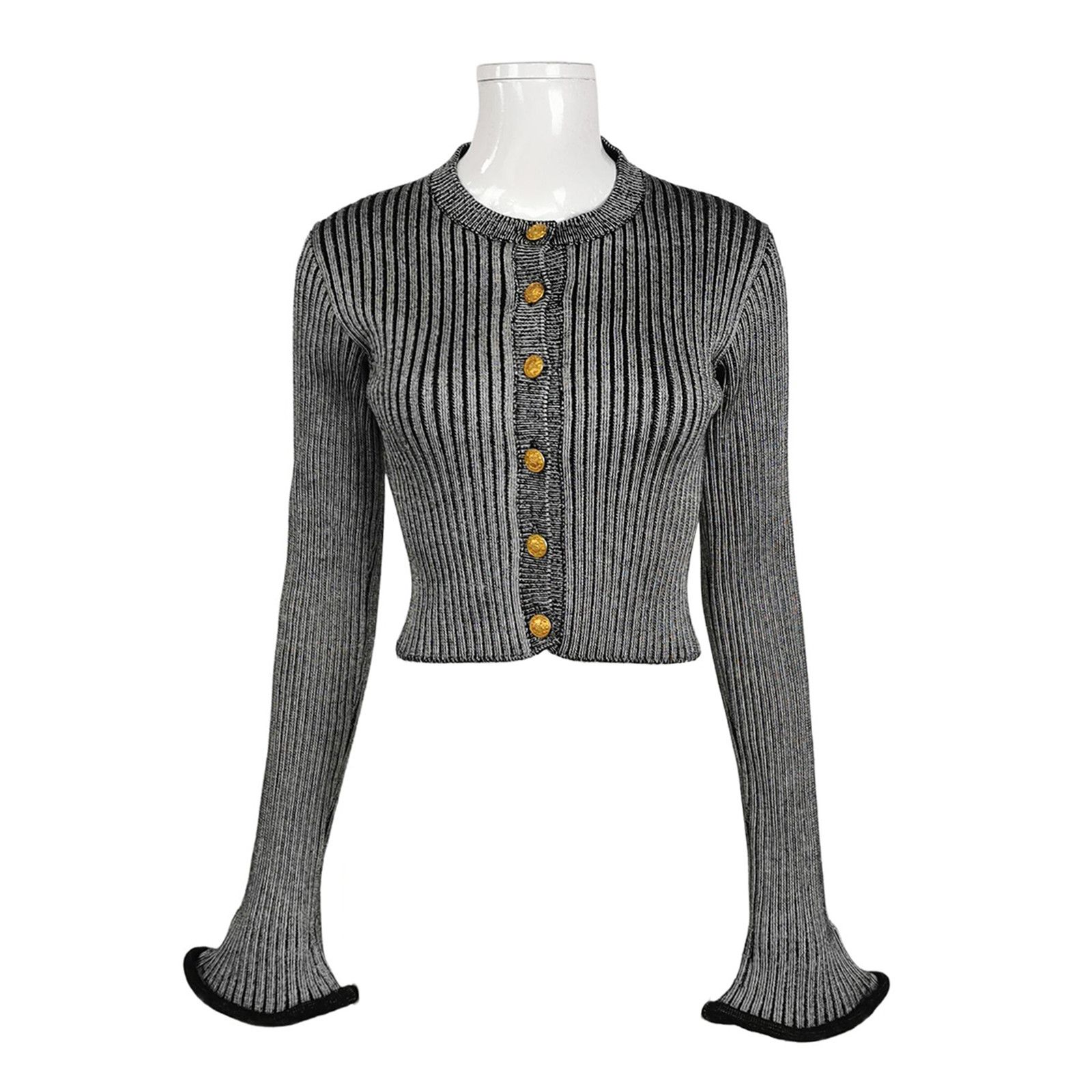 Louis Vuitton Louis Vuitton Ribbed Knit Cardigan Size S Size S / US 4 / IT 40 - 1 Thumbnail