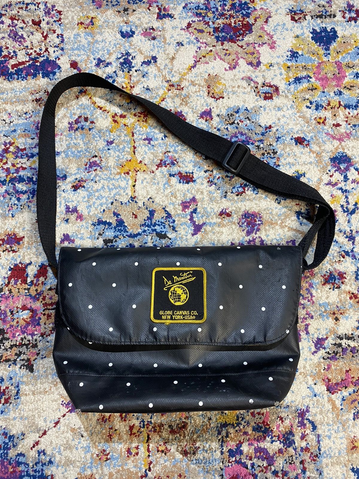 Beams Plus × Vintage POLKADOT BEAMS x DE MARTINI GLOBE CANVAS CITY MESSENGER BAG Size ONE SIZE - 1 Thumbnail