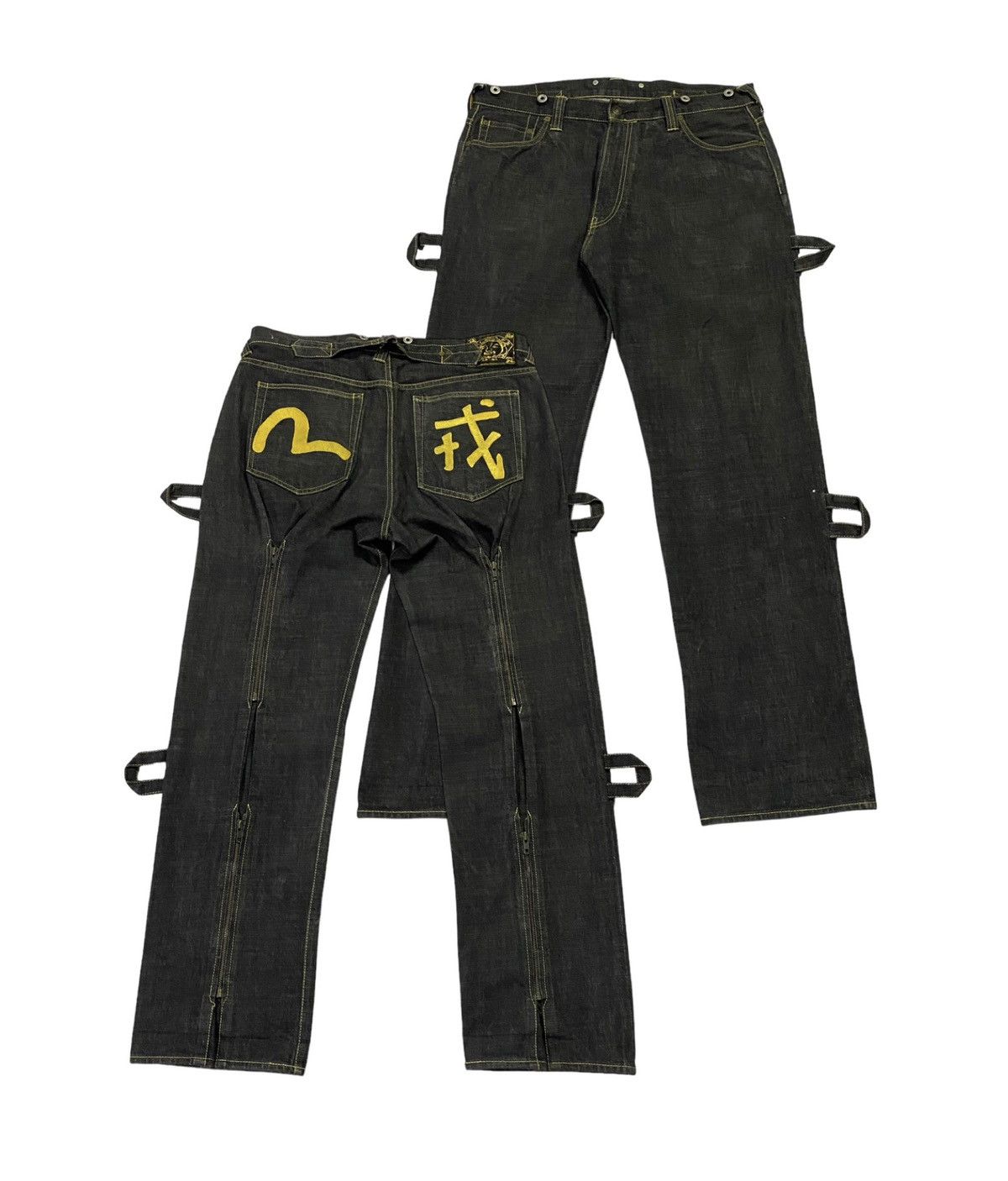 image of Vintage Bondage Selvedge Denim Pants in Black, Men's (Size 36)