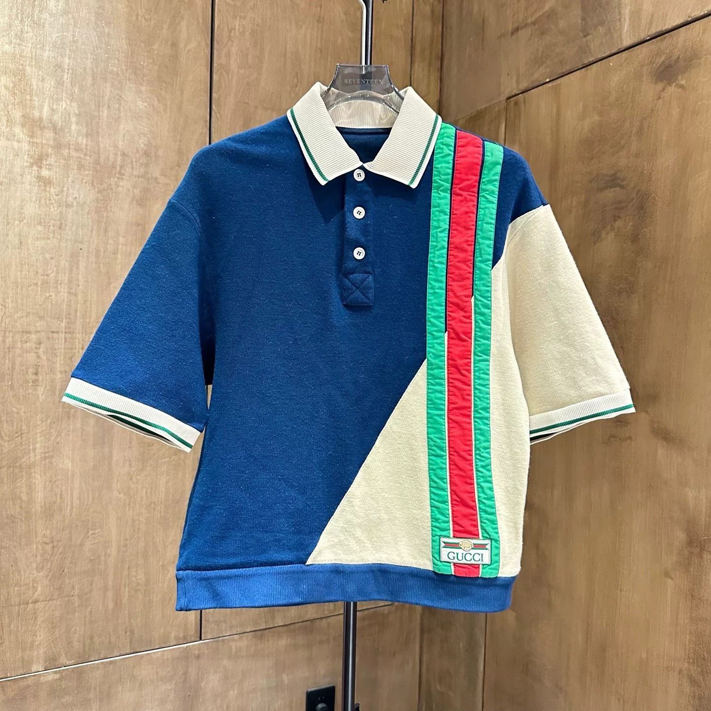 Gucci Gucci Striped Blue T-Shirt M Men Size US M / EU 48-50 / 2 - 1 Thumbnail