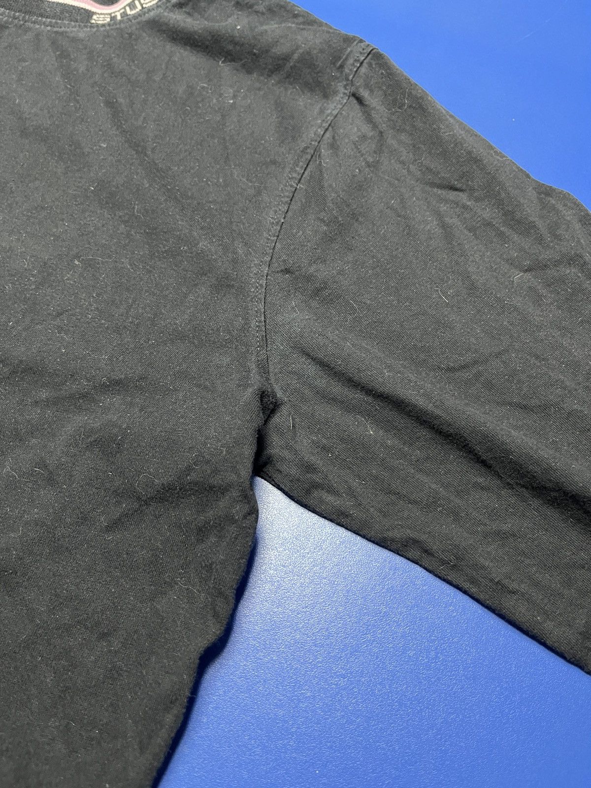 Stussy Stussy Long Sleeve Ribbed Crewneck Sweatshirt Black Men’s Size US L / EU 52-54 / 3 - 8 Thumbnail