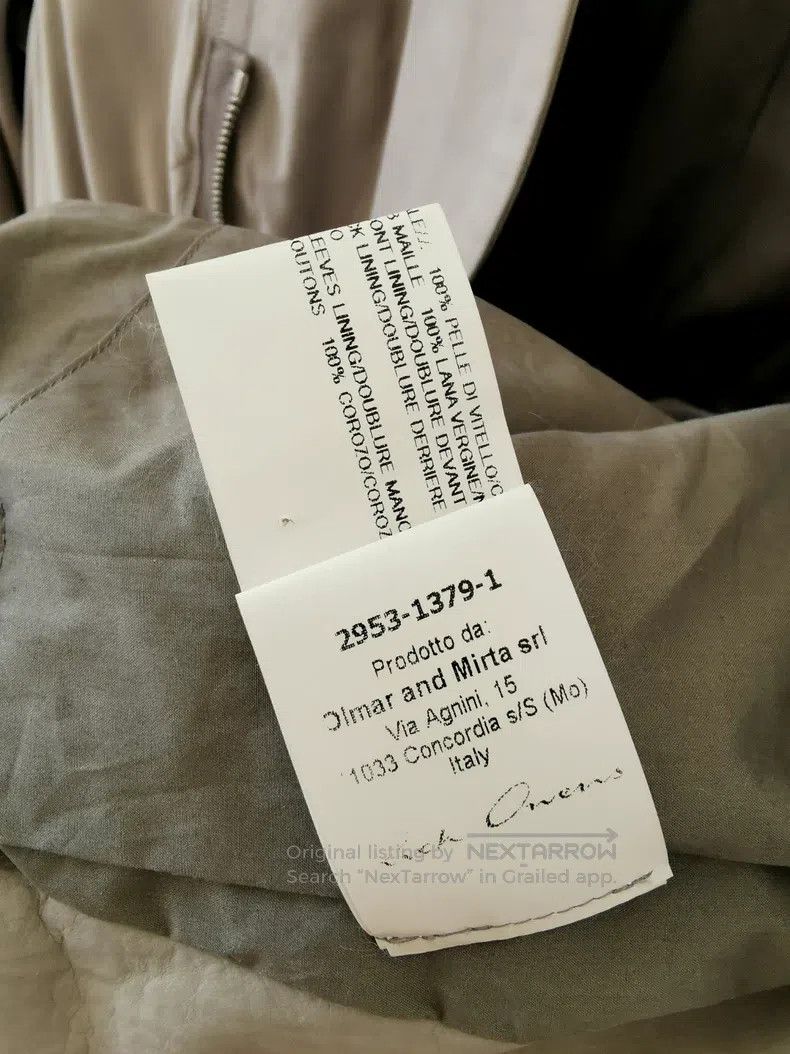 Rick Owens RICK OWENS Calfskin jacket Size S / US 4 / IT 40 - 6 Thumbnail