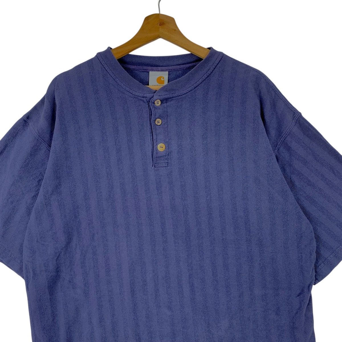 Carhartt Wip Vintage CARHARTT WIP Waffle Henley Baggy Tee Shirt Top Size XL / US 12-14 / IT 48-50 - 3 Thumbnail
