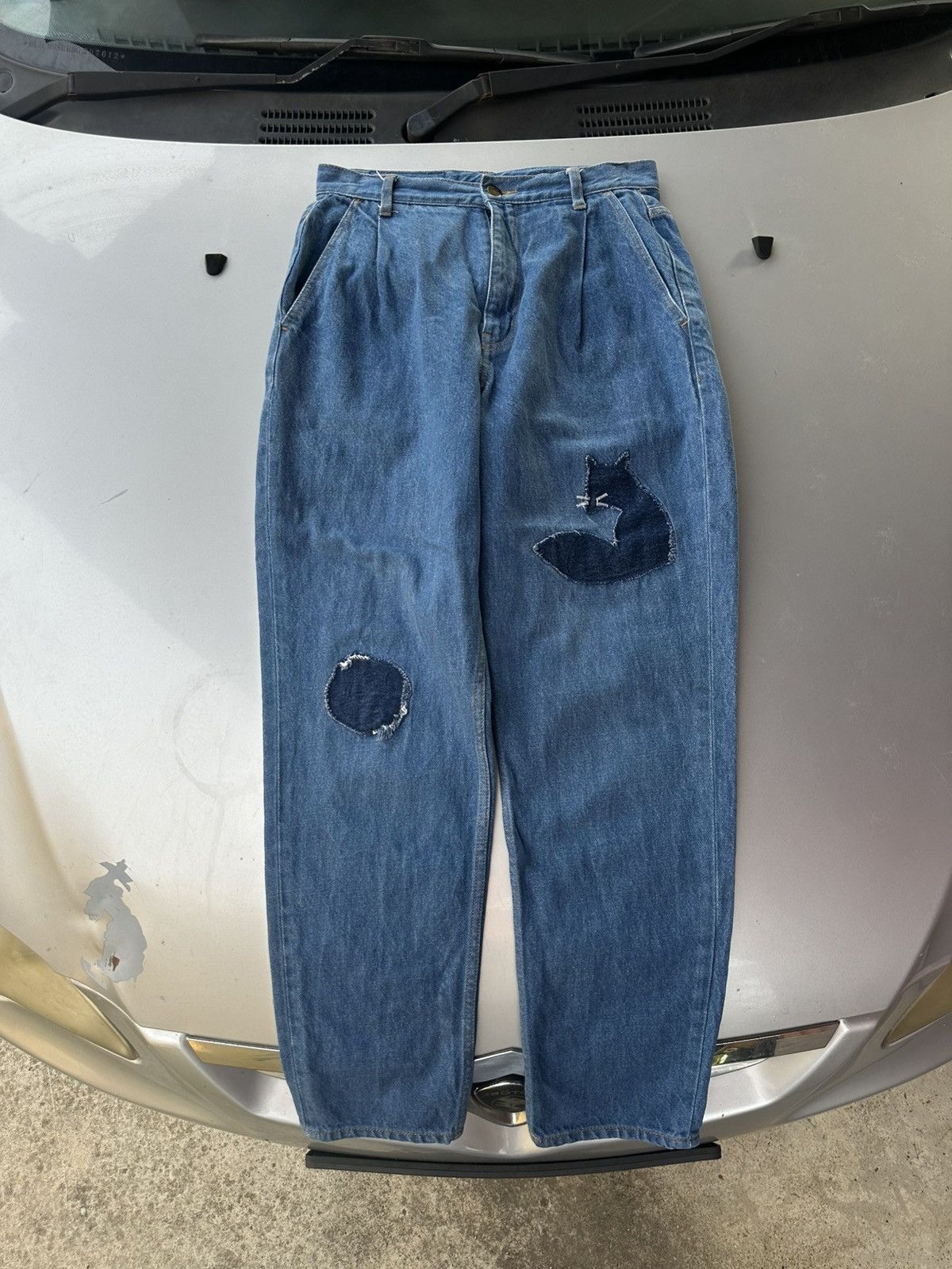 Ne-Net Vintage Issey Miyake Patches Ripp Denim Size US 32 / EU 48 - 2 Thumbnail