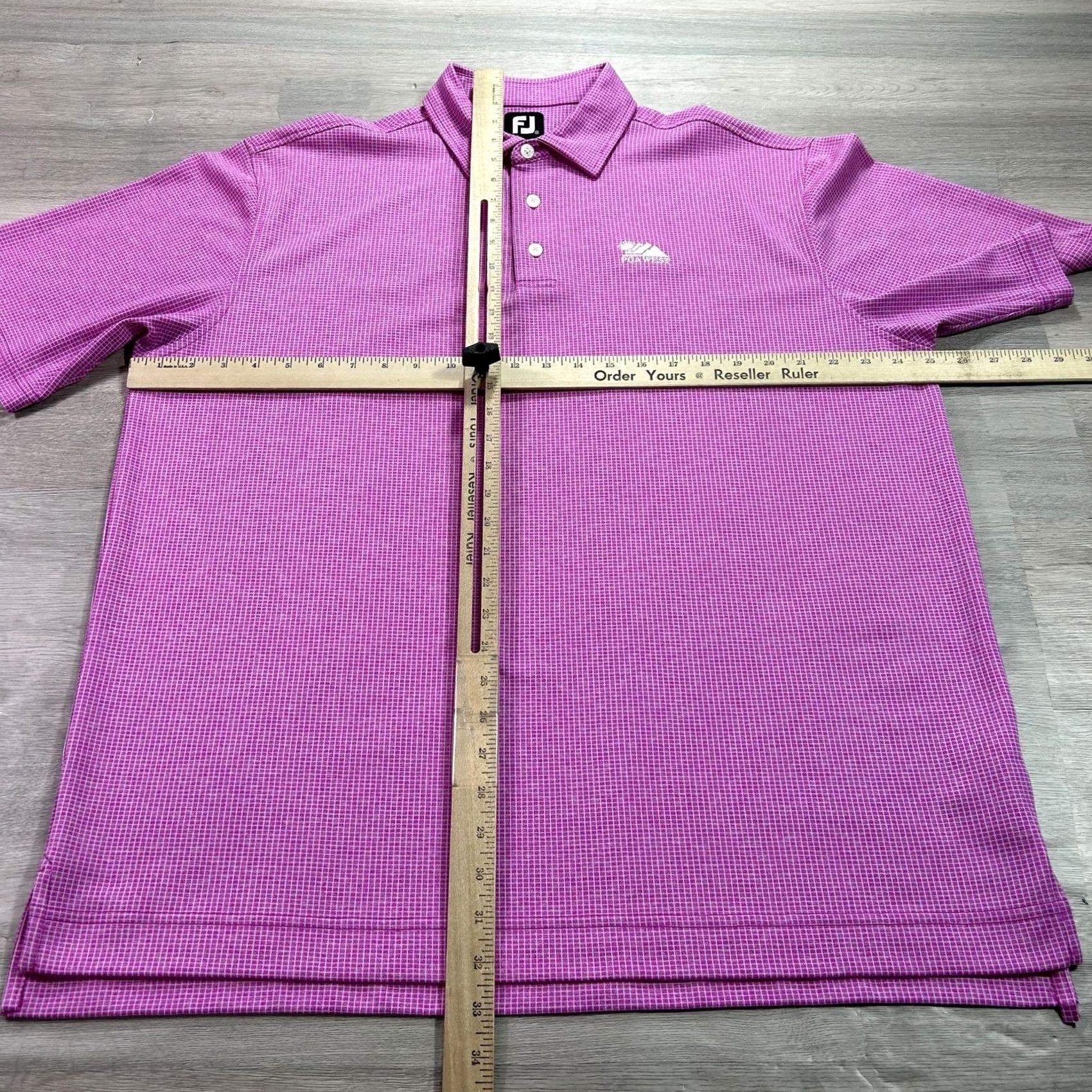 Footjoy FootJoy Polo Shirt Mens XL Pink Check PGA WEST Golf Polyester Short Sleeve Size US XL / EU 56 / 4 - 6 Thumbnail