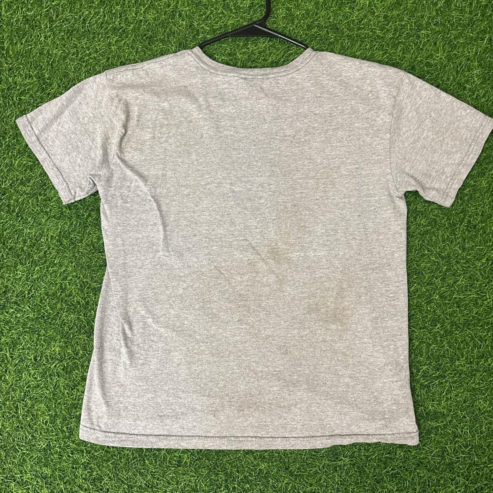 Nike Grey Vintage 90’s Embroidered Nike Scoop Neck Tee Size M / US 6-8 / IT 42-44 - 2 Thumbnail