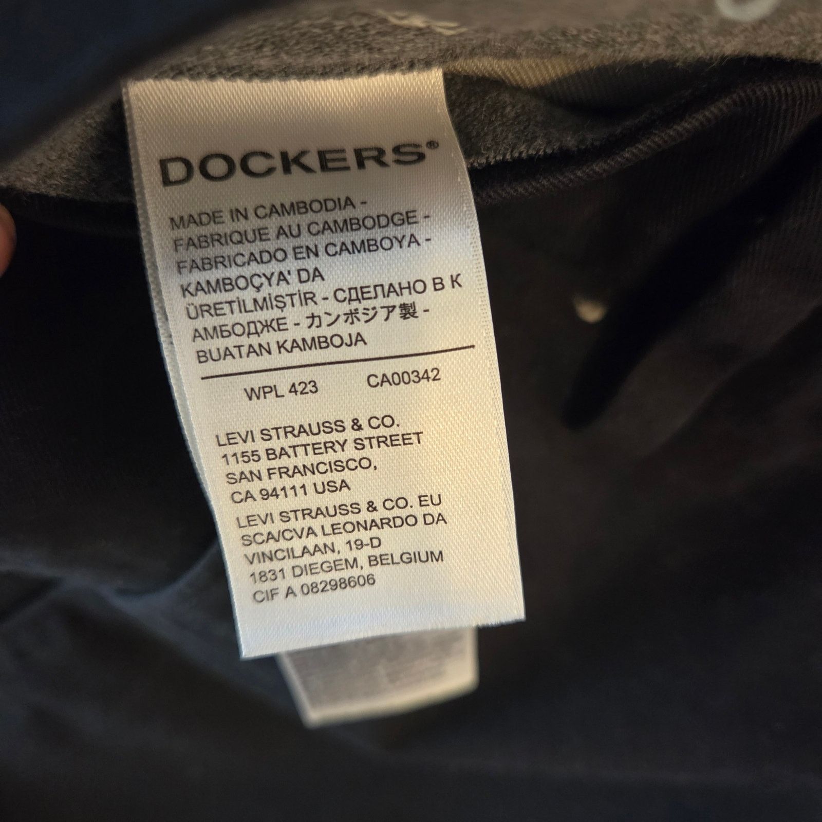 Dockers Men's Black Dockers Slim Quality Comfort Pants - 30 Size US 30 / EU 46 - 5 Thumbnail
