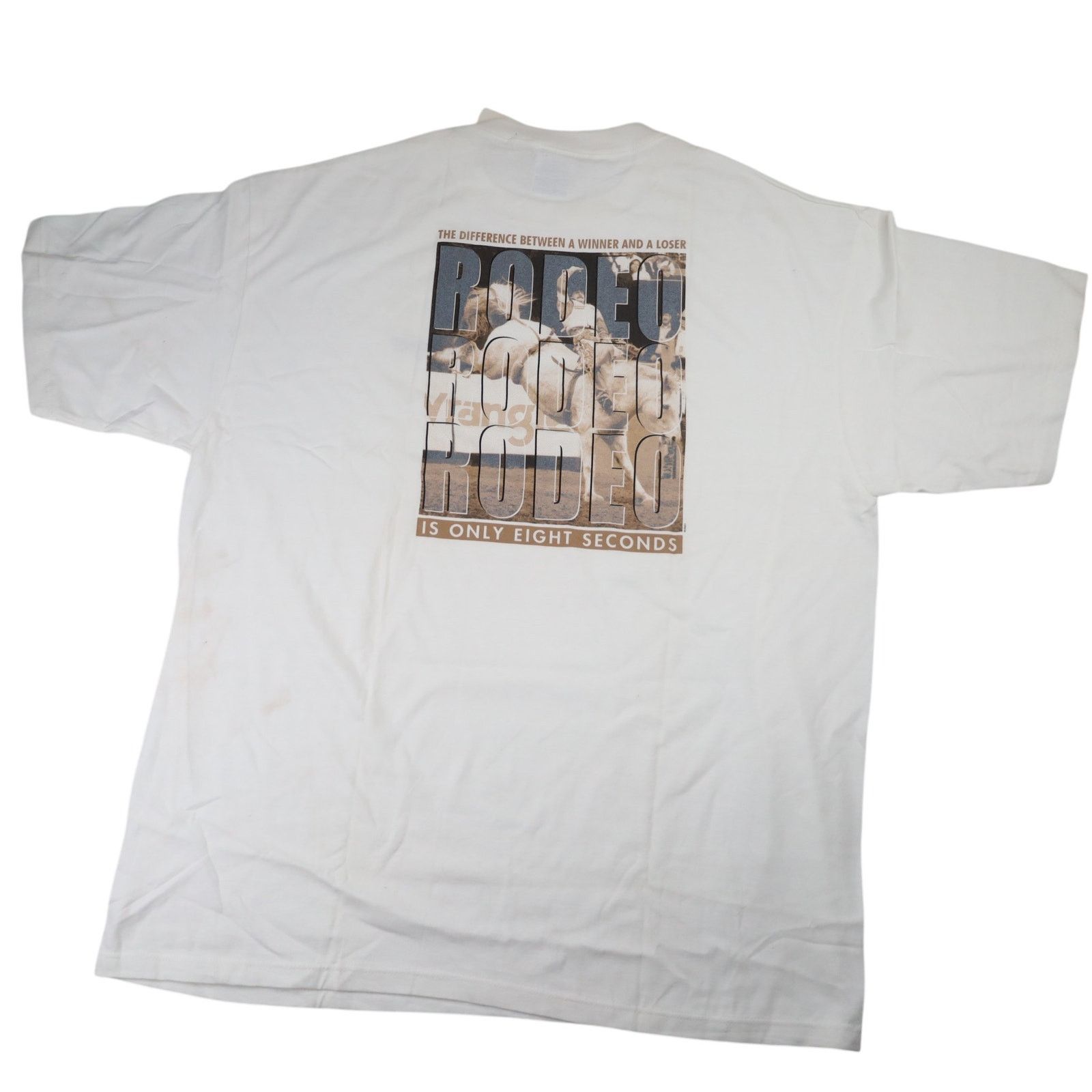 Vintage × Wrangler Vintage NWT Wrangler Rodeo Graphic T Shirt Size US XXL / EU 58 / 5 - 1 Thumbnail