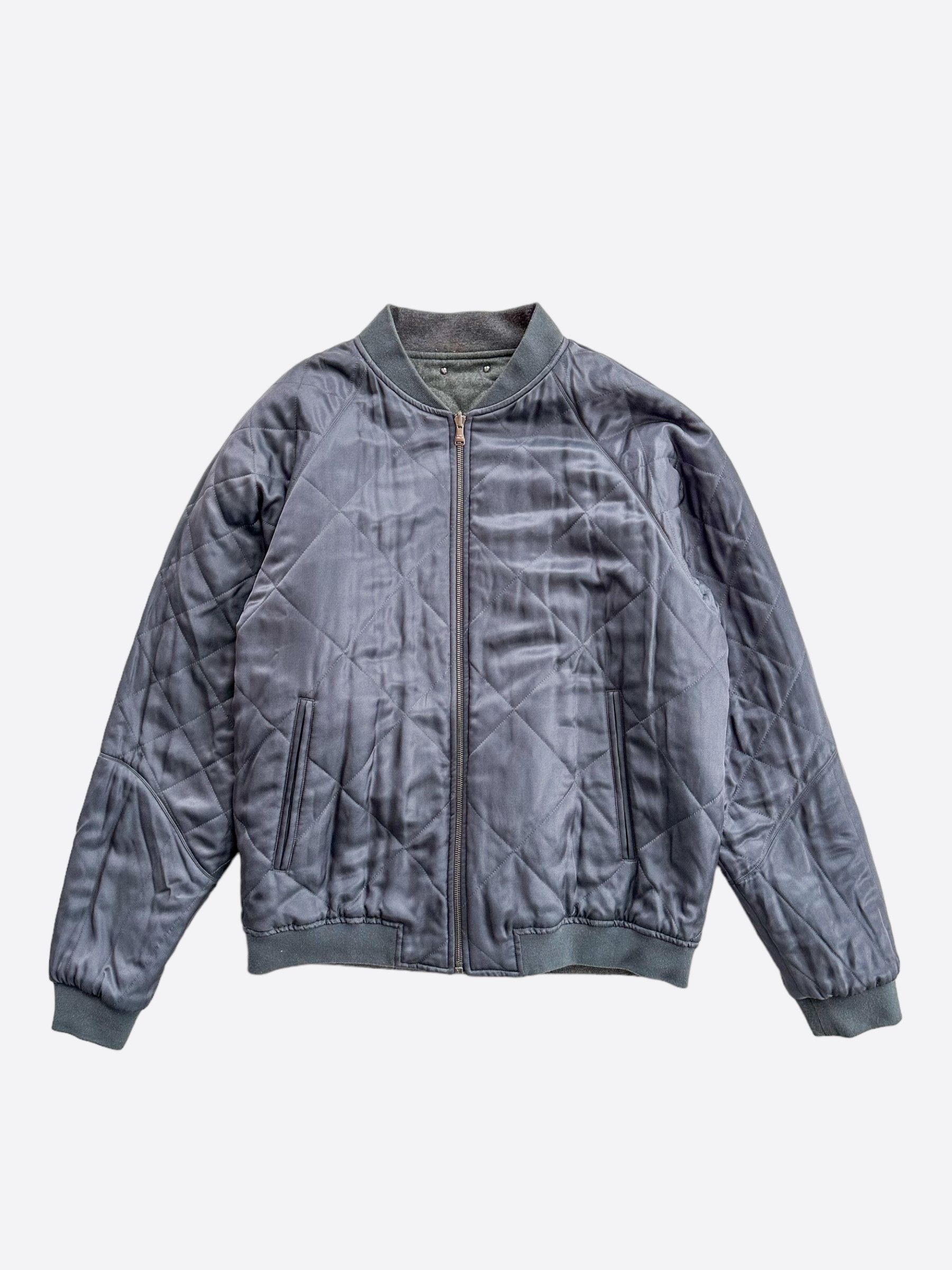 Louis Vuitton Louis Vuitton Navy Embroidered Reversible Bomber Jacket Size US XXL / EU 58 / 5 - 2 Thumbnail