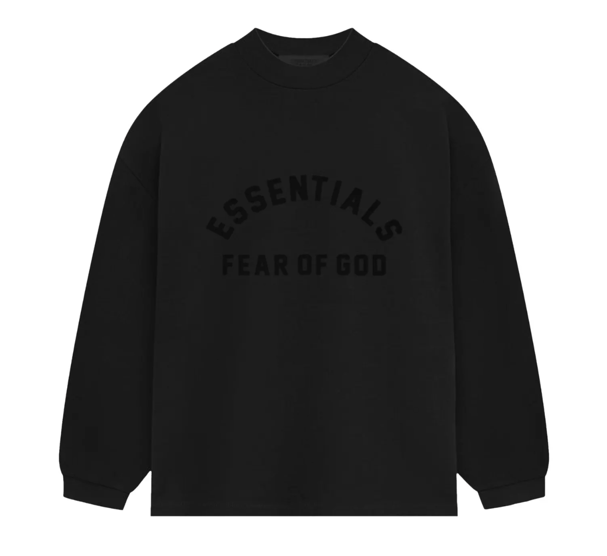 Fear of God Fear of God Essentials Heavy Long-Sleeve Tee Jet Black XL Size US XL / EU 56 / 4 - 1 Thumbnail