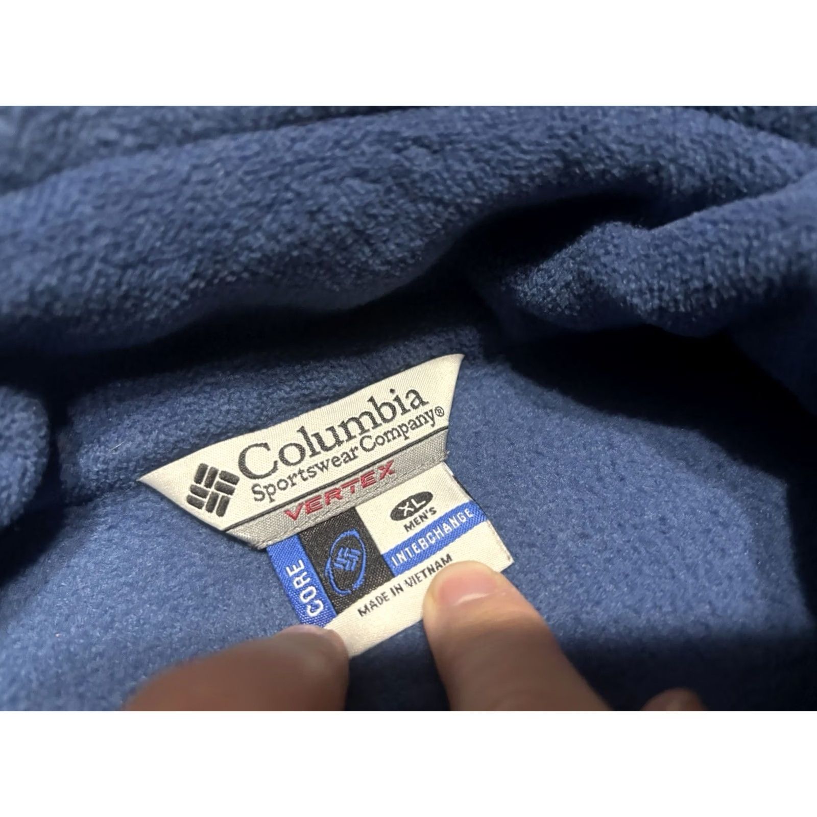 Vintage Columbia Jacket Mens XL Blue Fleece Vertex Core Interchange Zip Up M7 Size US XXL / EU 58 / 5 - 2 Thumbnail