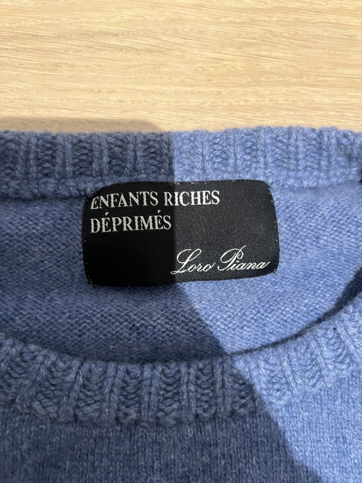 Enfants Riches Deprimes × Loro Piana Boy wipes girl’s tears crewneck sweater Size US L / EU 52-54 / 3 - 4 Thumbnail