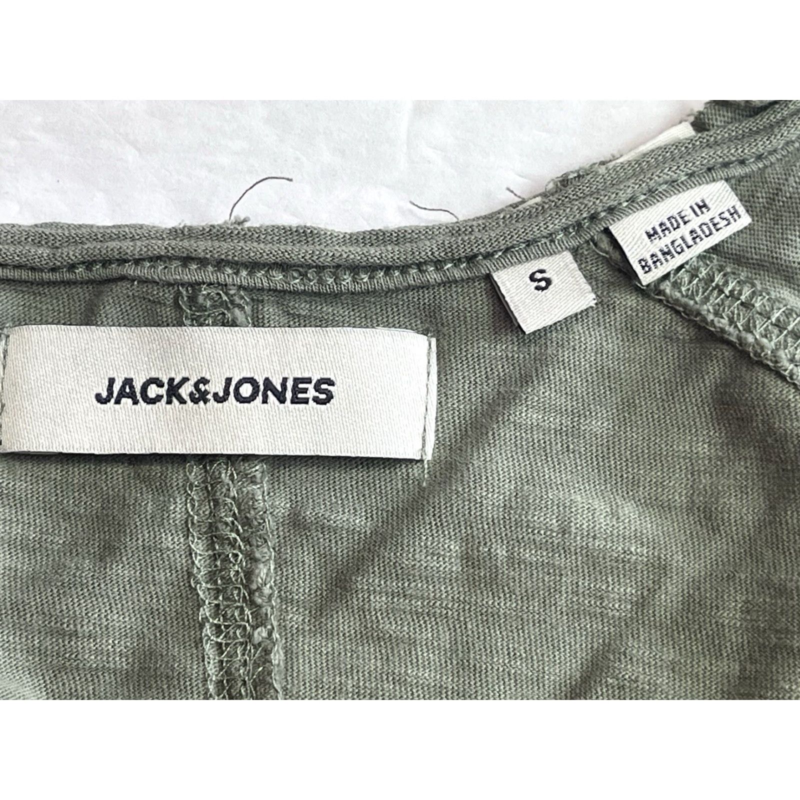 Jack & Jones Jack & Jones T-Shirt Green Short Sleeve Crewneck Front Pocket Men's Size S Size US S / EU 44-46 / 1 - 5 Thumbnail