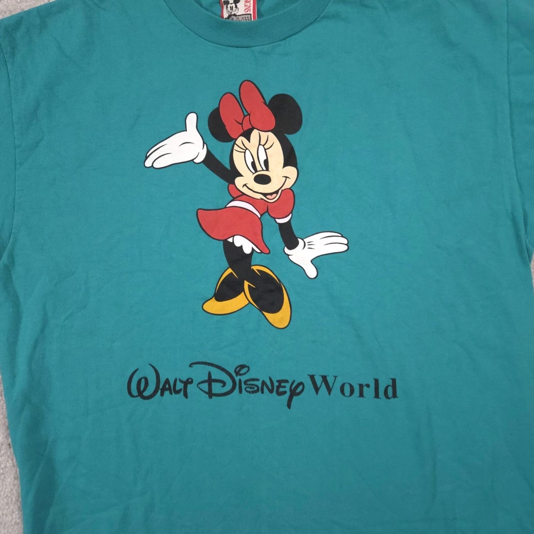 Disney VINTAGE Disney Minnie Mouse Shirt Mens OS Green Walt Disney World Tee USA 90s Size US M / EU 48-50 / 2 - 3 Thumbnail