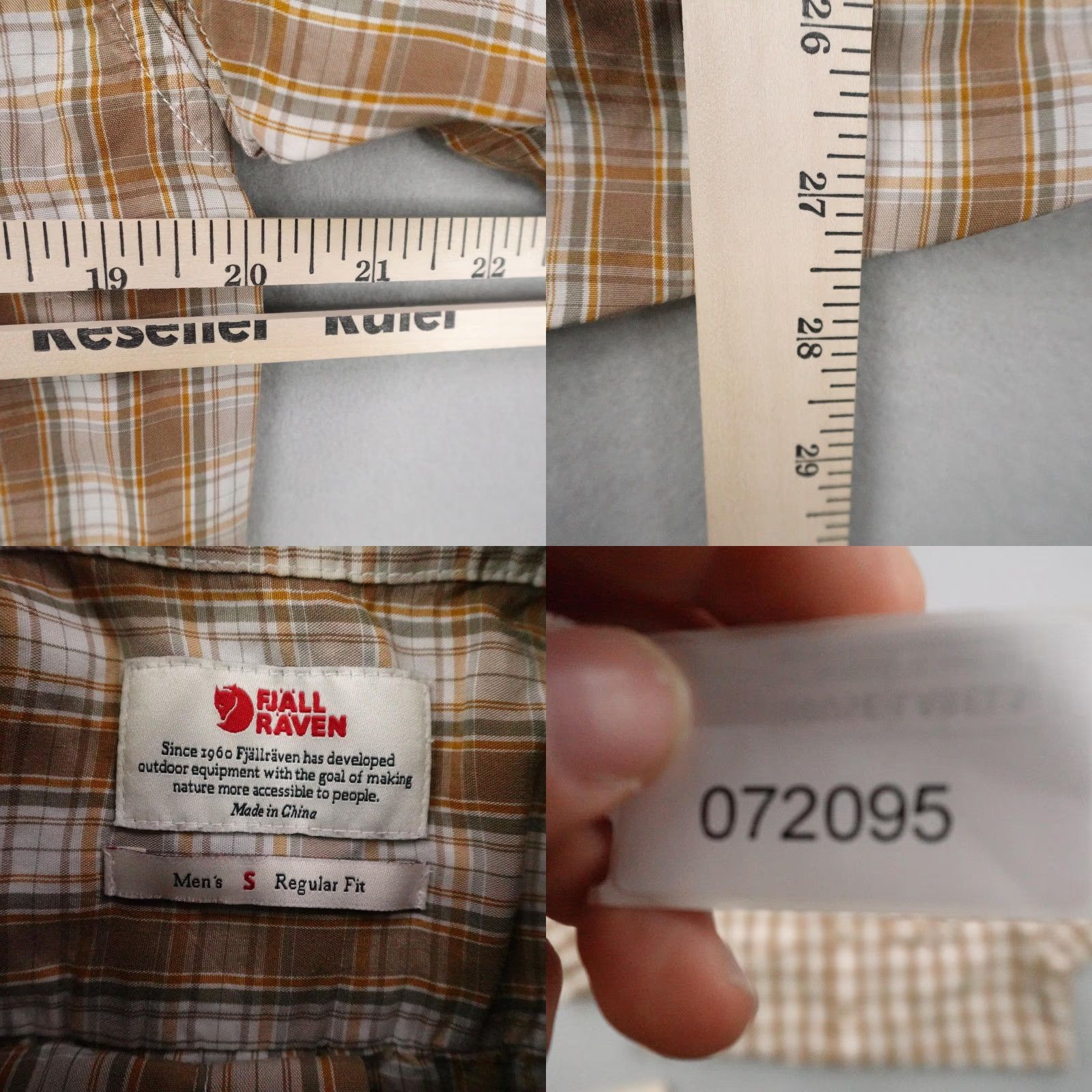 Vintage Fjallraven Shirt Mens Small Beige Plaid Button Up Hiking Outdoors Lightweight Shirt Mens Small Beige Plaid Button-Up Hiking Outdoors Lightweight Size US S / EU 44-46 / 1 - 8 Thumbnail