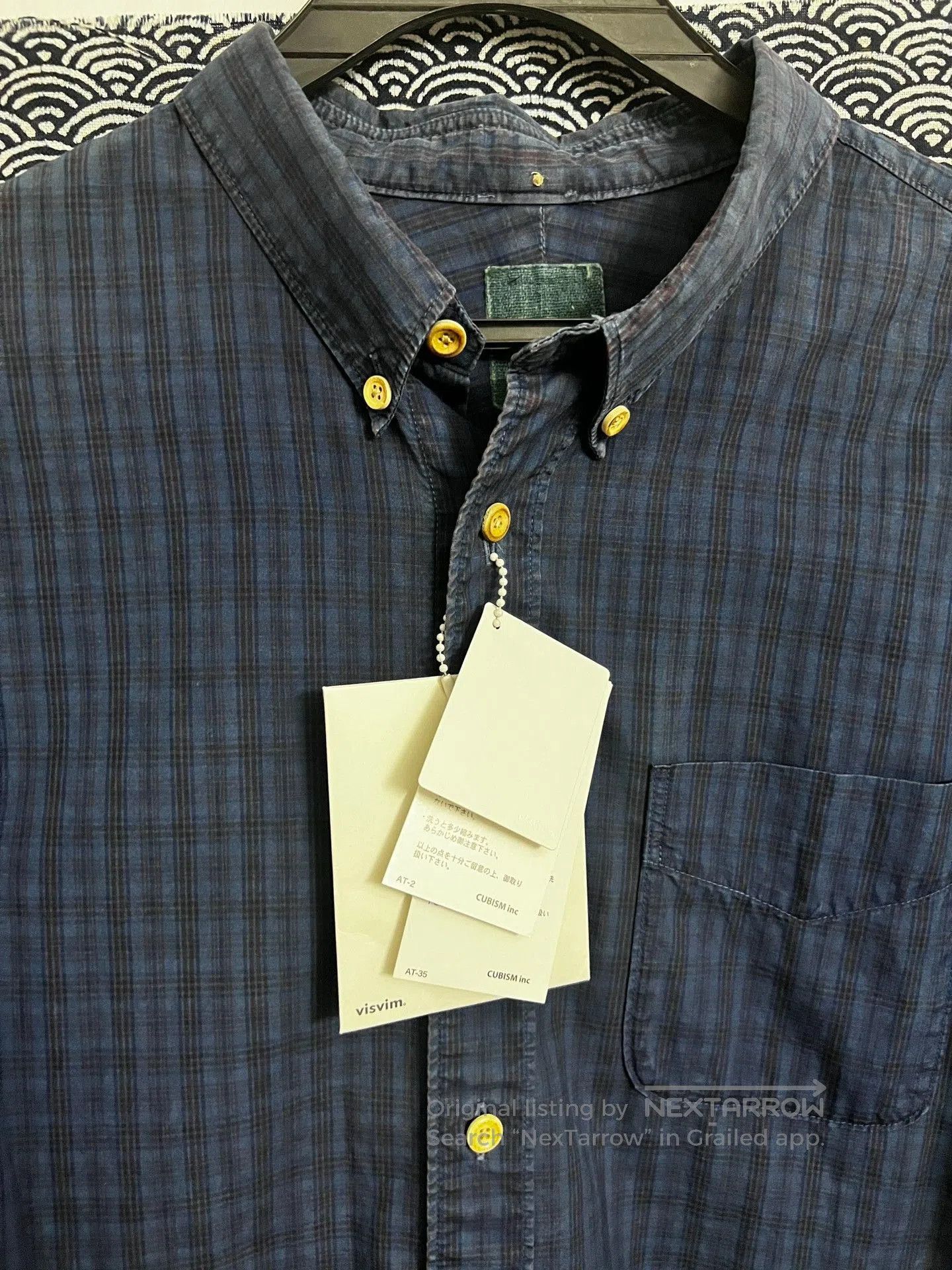 Visvim Visvim 12AW ICT Indigo Paisley Shirt. Size US M / EU 48-50 / 2 - 2 Thumbnail