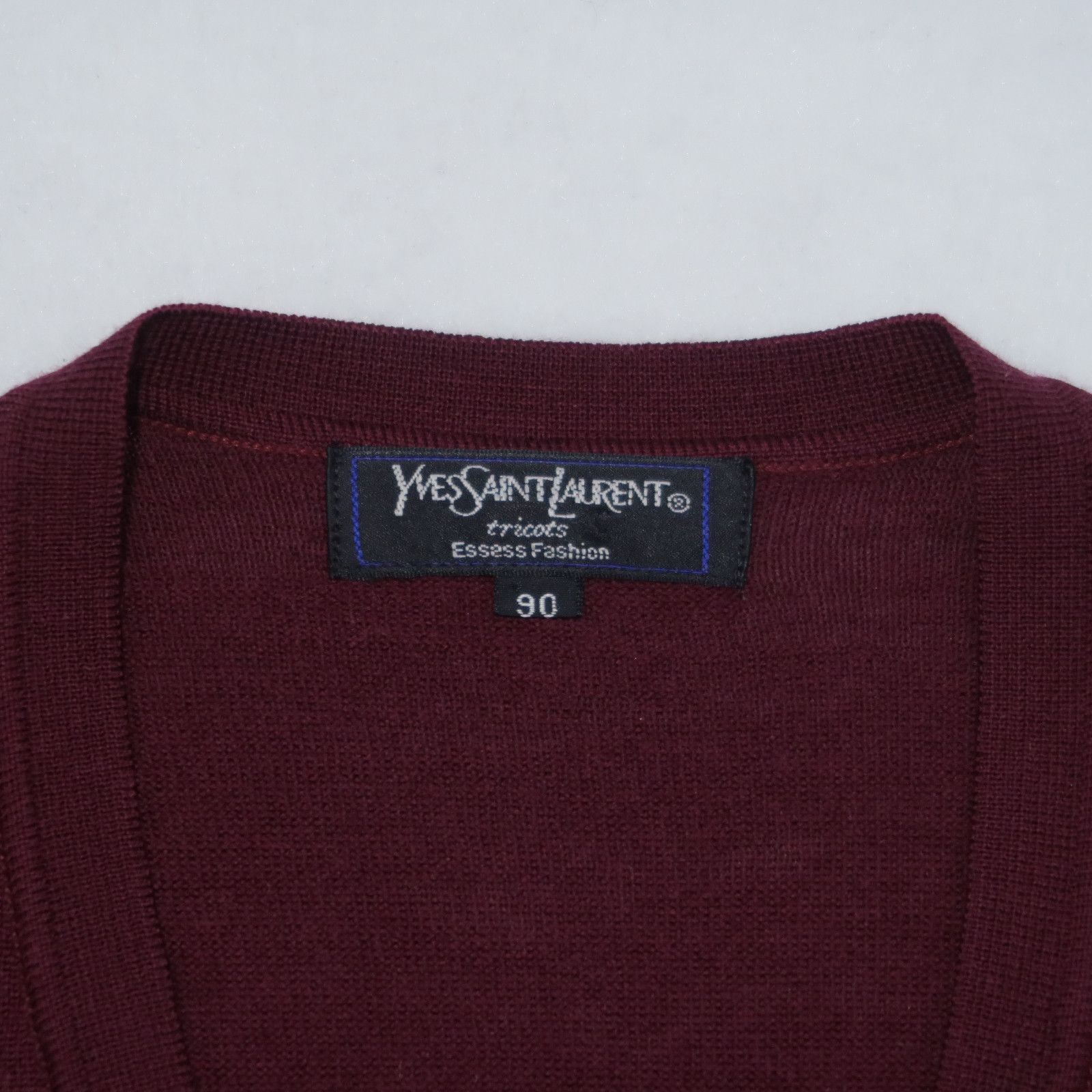 Yves Saint Laurent Vintage 90s YSL Tricots Distressed Knit Cable Vest Size US M / EU 48-50 / 2 - 4 Thumbnail