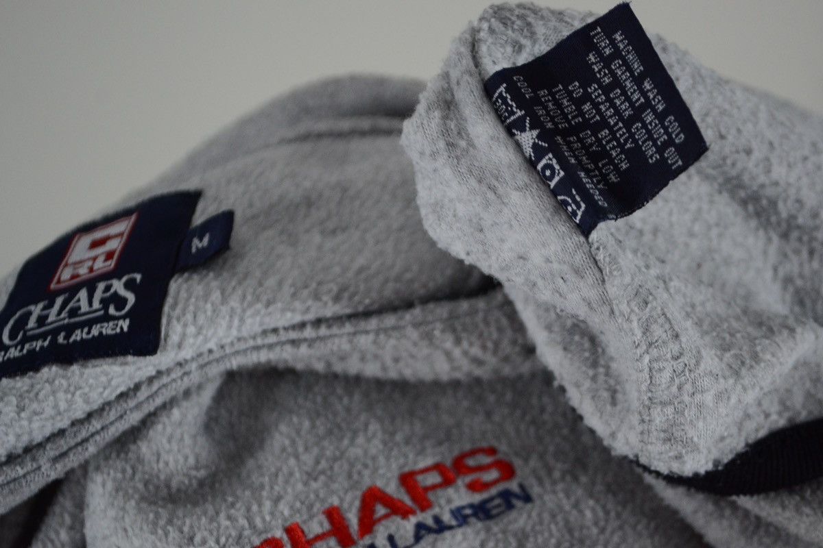 Chaps Ralph Lauren × RRL Ralph Lauren × Ralph Lauren Purple Label 90’s Unisex Polo RRL Logo Fleece Long Sleeve Pullover Sweatshirt Jumper Size US M / EU 48-50 / 2 - 18 Thumbnail
