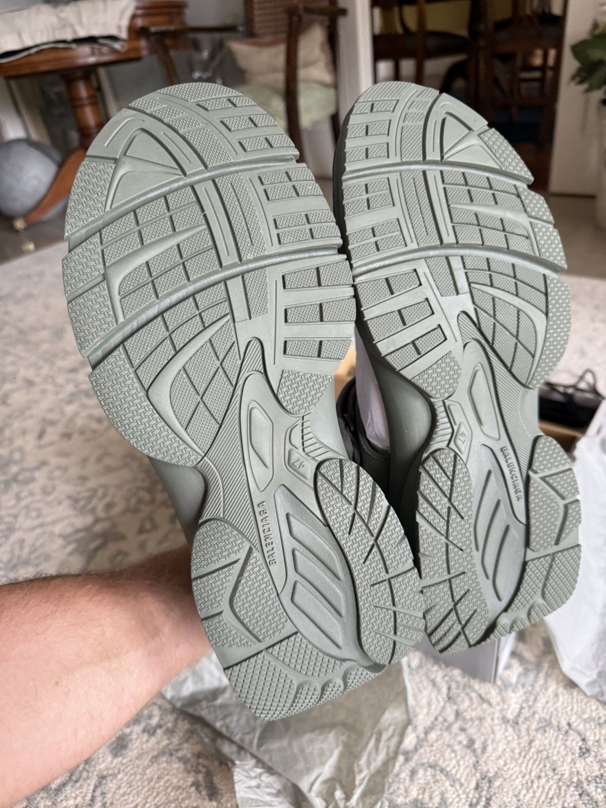 Balenciaga Balenciaga tourist sandal sneakers Demna khaki green 47 Size US 13 / EU 46 - 10 Thumbnail