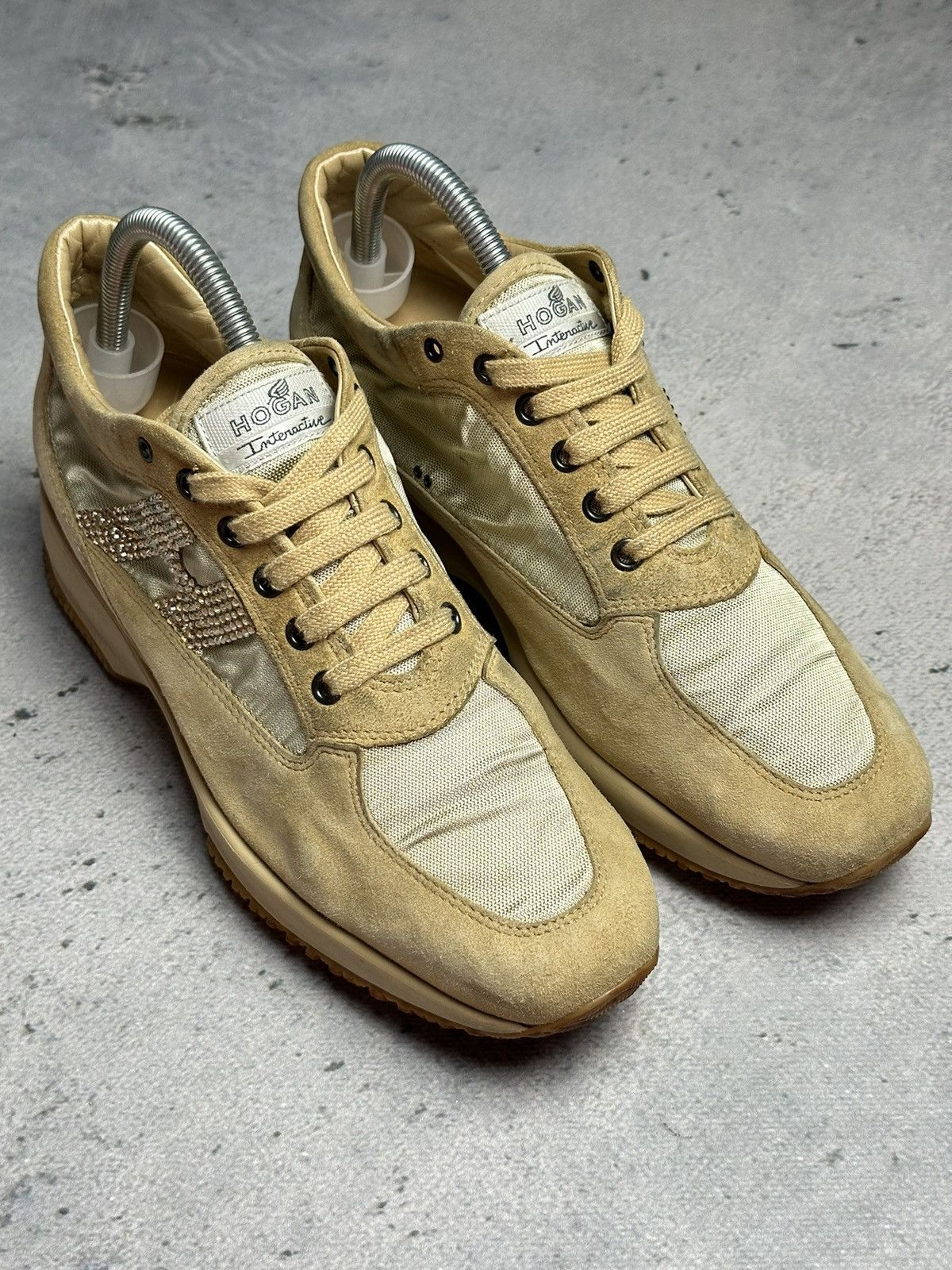 Hogan Hogan Interactive Low Snickers Suede Luxury Italy Brand Size US 10.5 / IT 40.5 - 5 Thumbnail