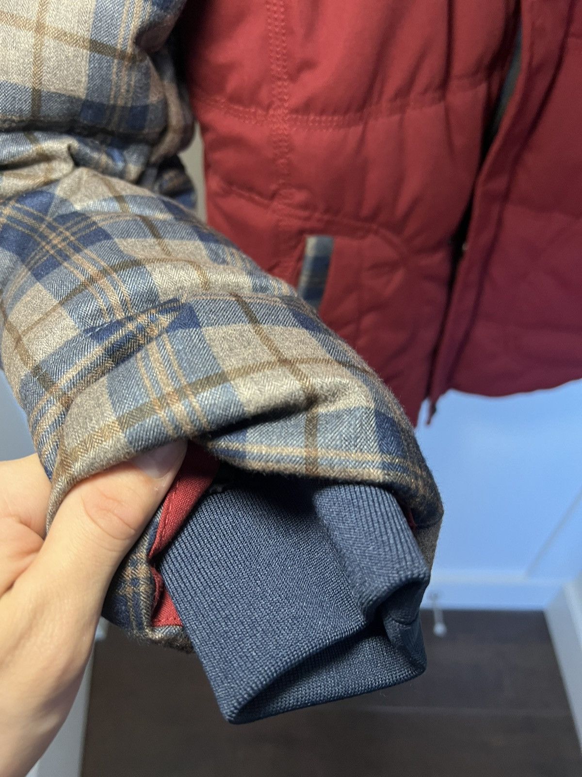 A&G Rock Vintage S135 Sparta Denim World modular plaid puffer jacket Size US L / EU 52-54 / 3 - 12 Thumbnail