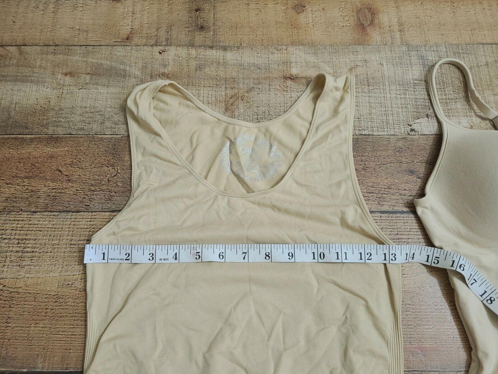 Cartoon Network Womens Nude Tank Top Lot Medium Built In Bra Size M / US 6-8 / IT 42-44 - 6 Thumbnail