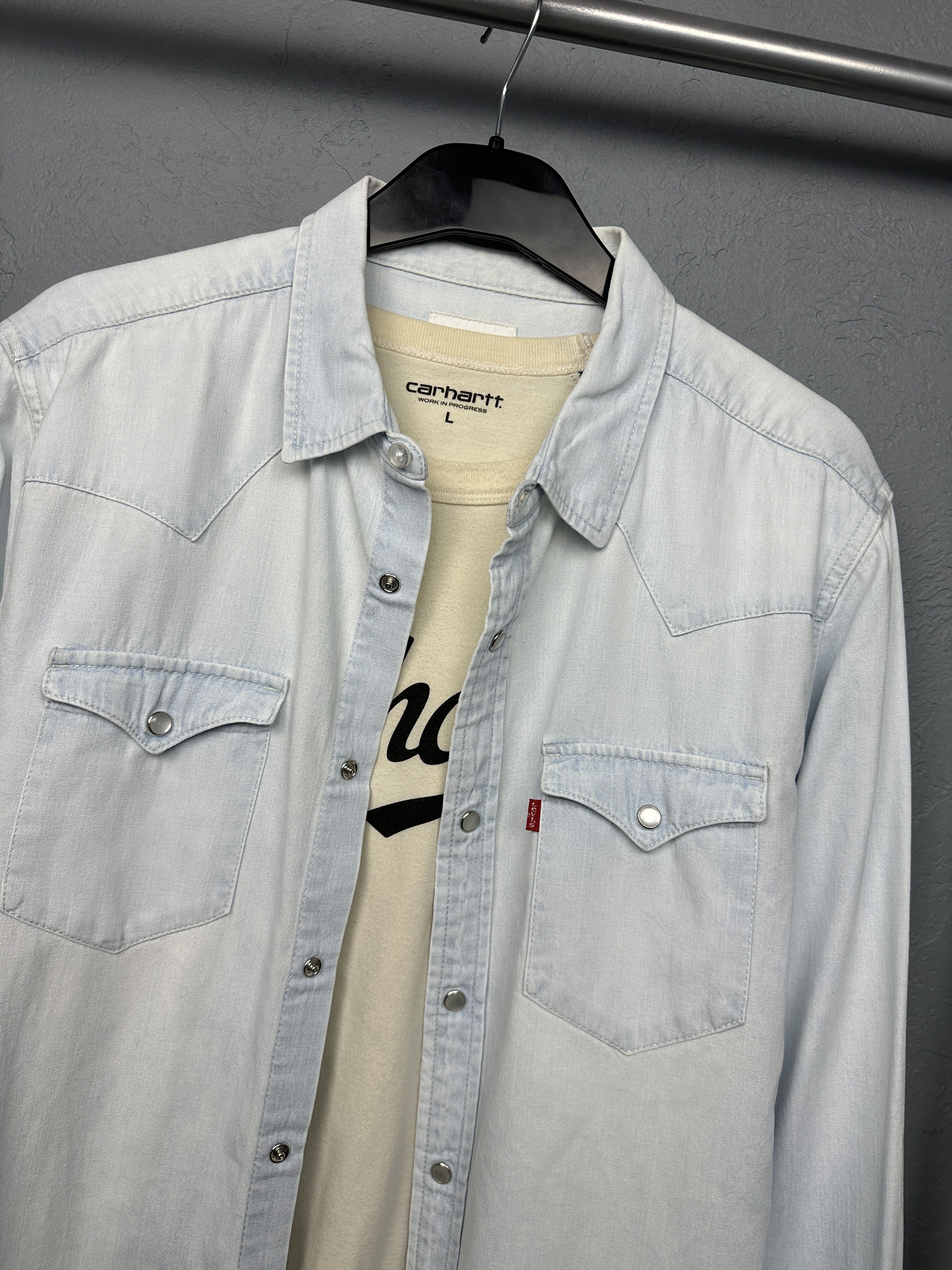 Levi's Levi's Vintage Mens Denim Shirt Jeans Size US M / EU 48-50 / 2 - 2 Thumbnail