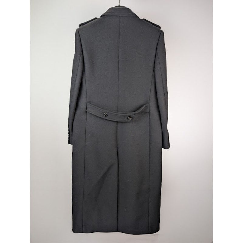 Saint Laurent Paris o1rshd1 Long Officer Coat in Wool Gabardine in Grey Size US M / EU 48-50 / 2 - 17 Thumbnail