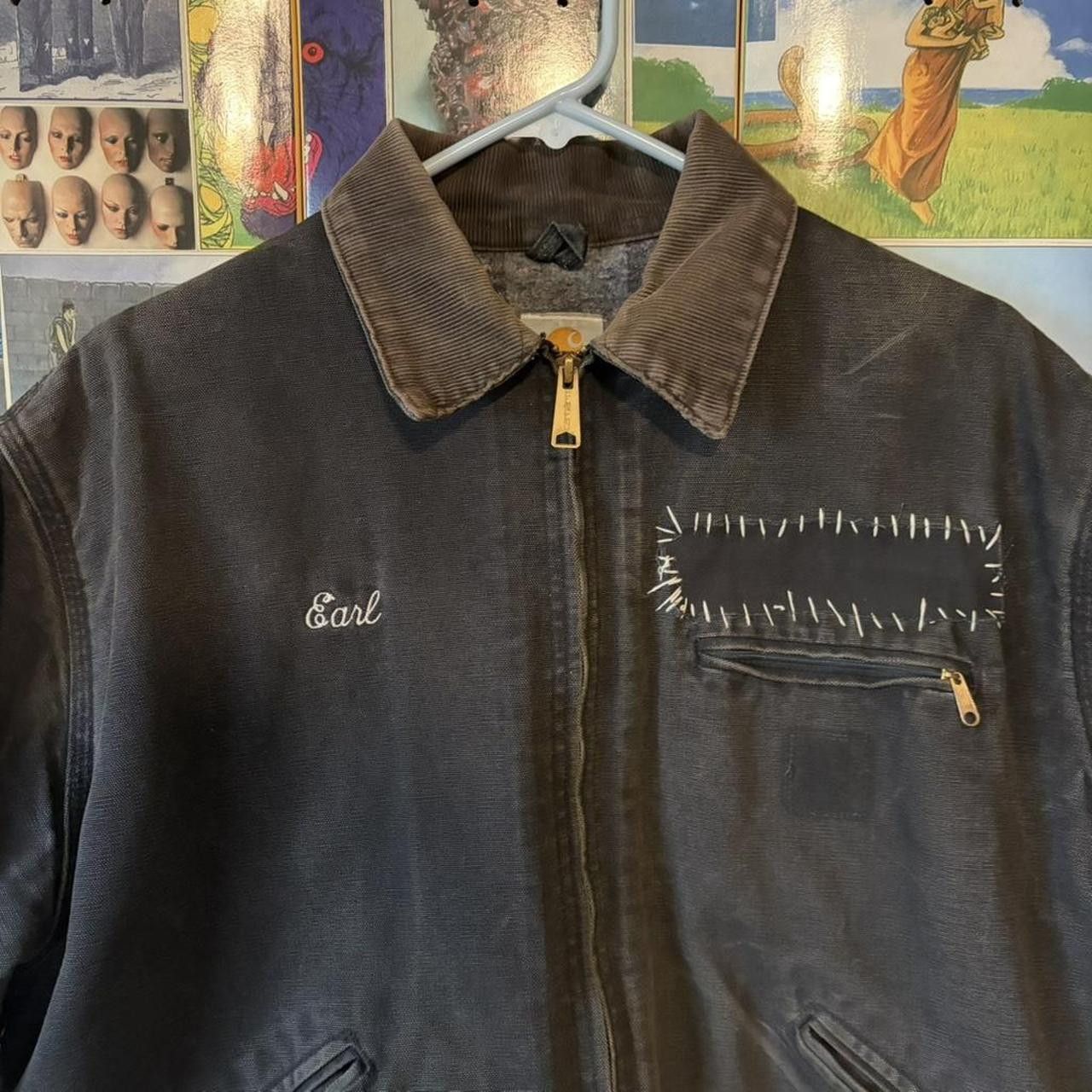 Carhartt Vintage Carhartt Detroit Black Work Jacket Size US L / EU 52-54 / 3 - 2 Thumbnail