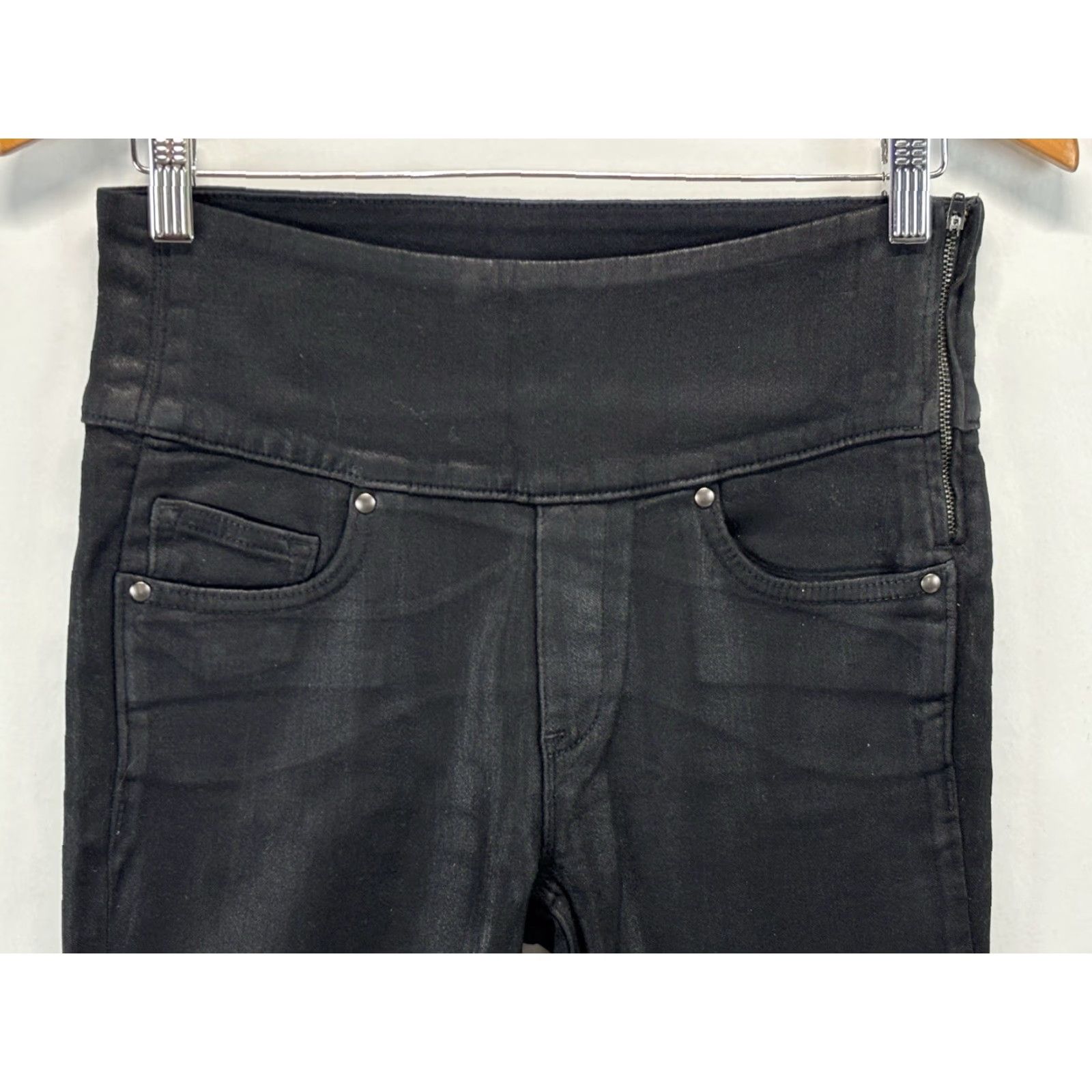 Spanx Spanx The Signature Skinny Jeans Side Zip Stretch Cotton Blend 5-pocket Black 27 Size 27" / US 4 / IT 40 - 2 Thumbnail