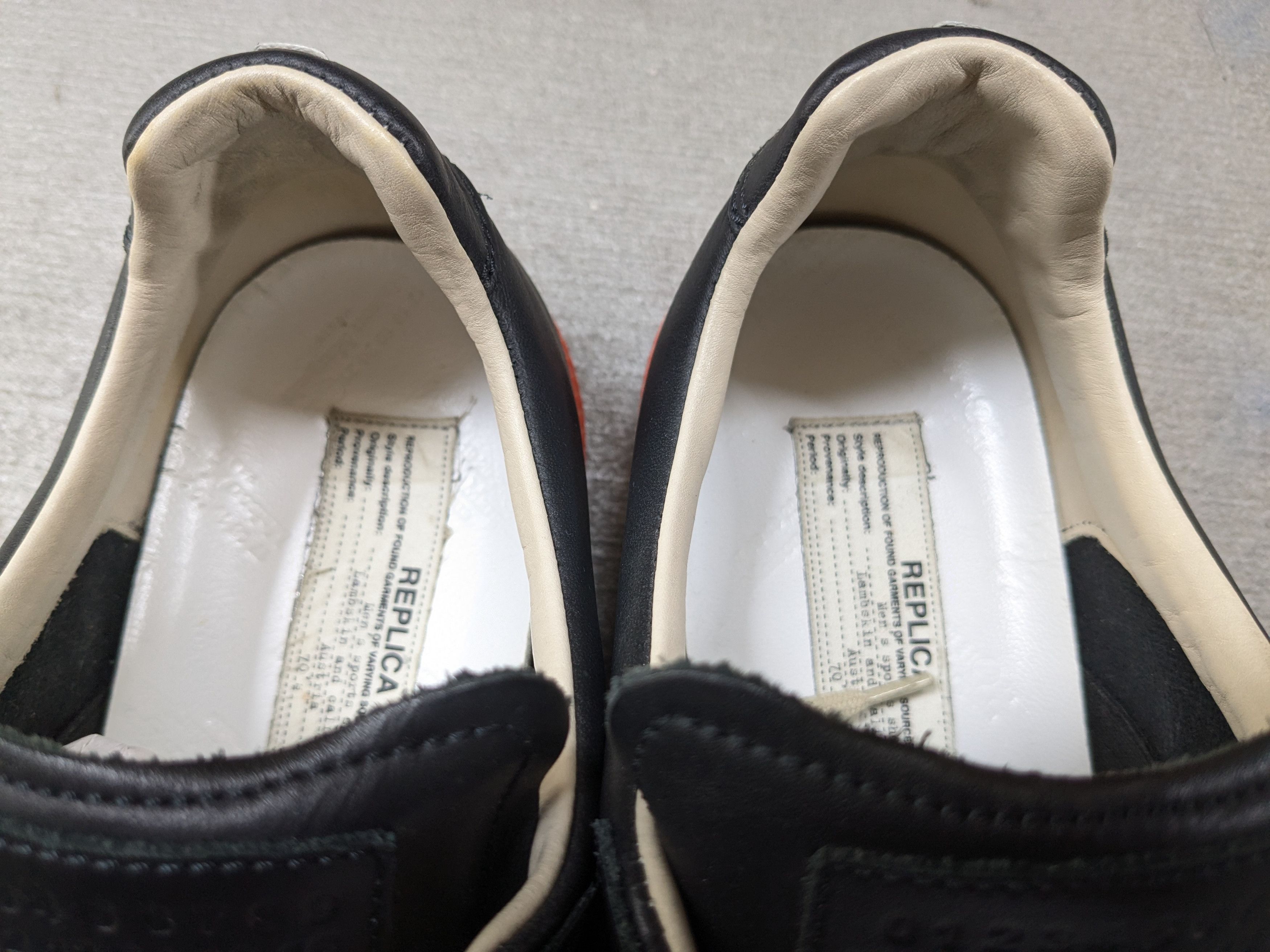 Maison Margiela Maison Margiela GAT Replica Black Orange 9 42 Leather Size US 9 / EU 42 - 7 Thumbnail